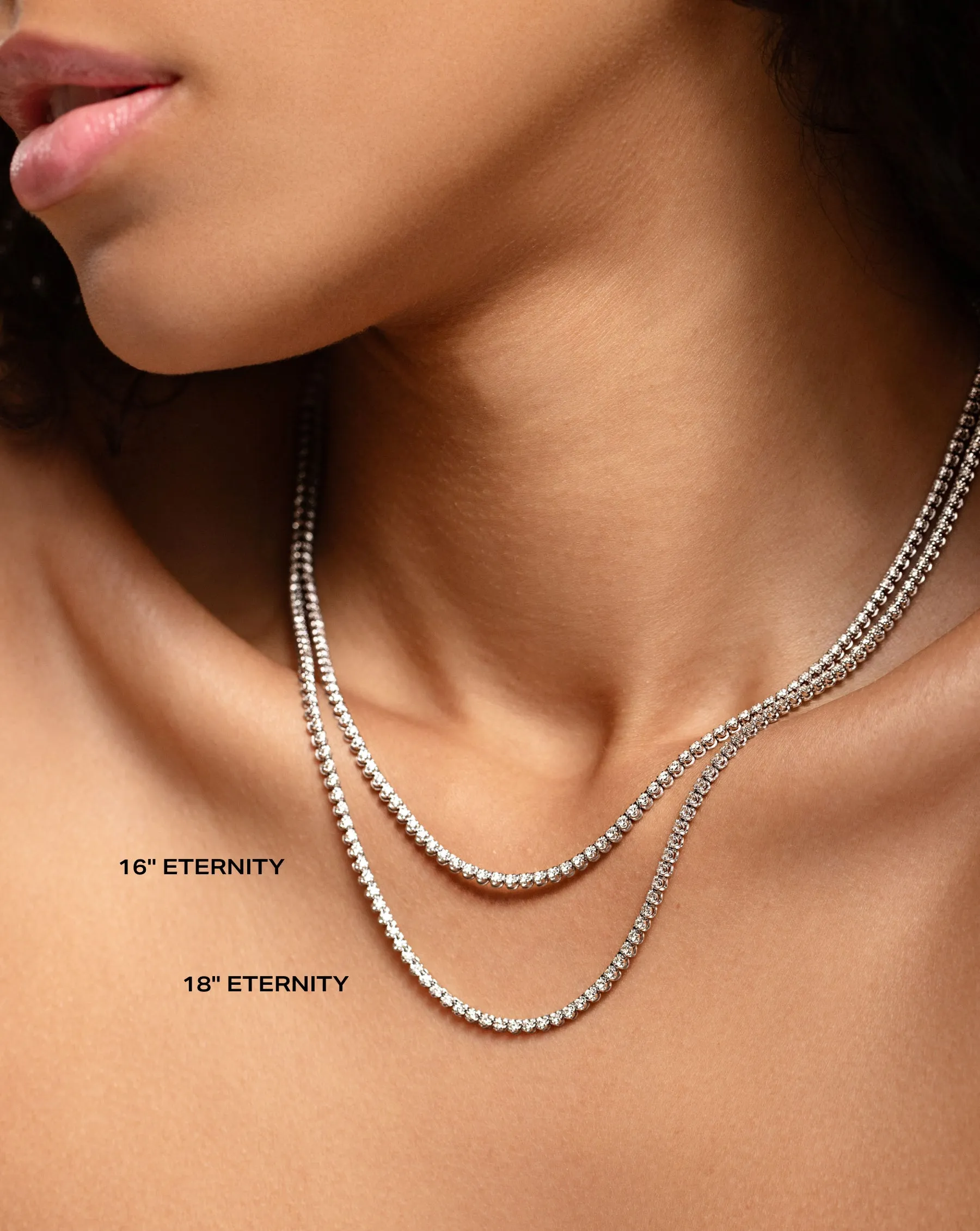 Mini Diamond Tennis Necklace
