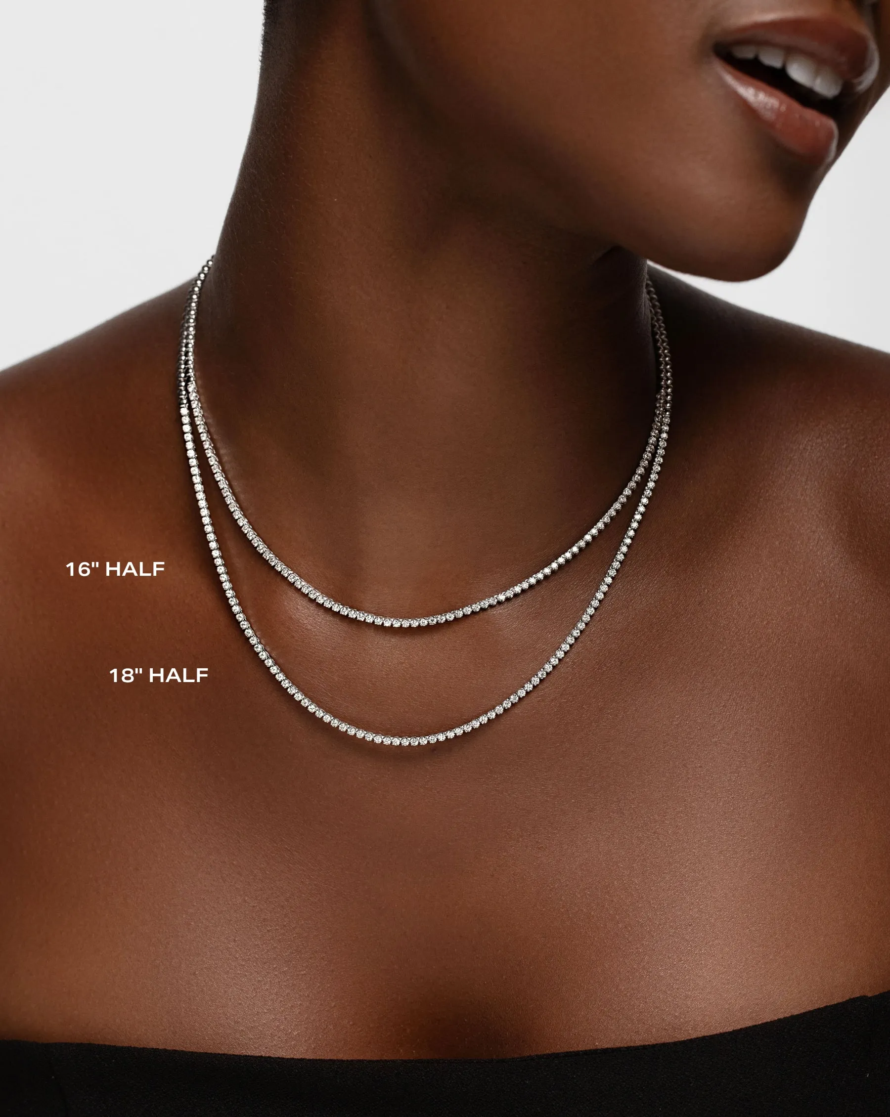Mini Diamond Tennis Necklace