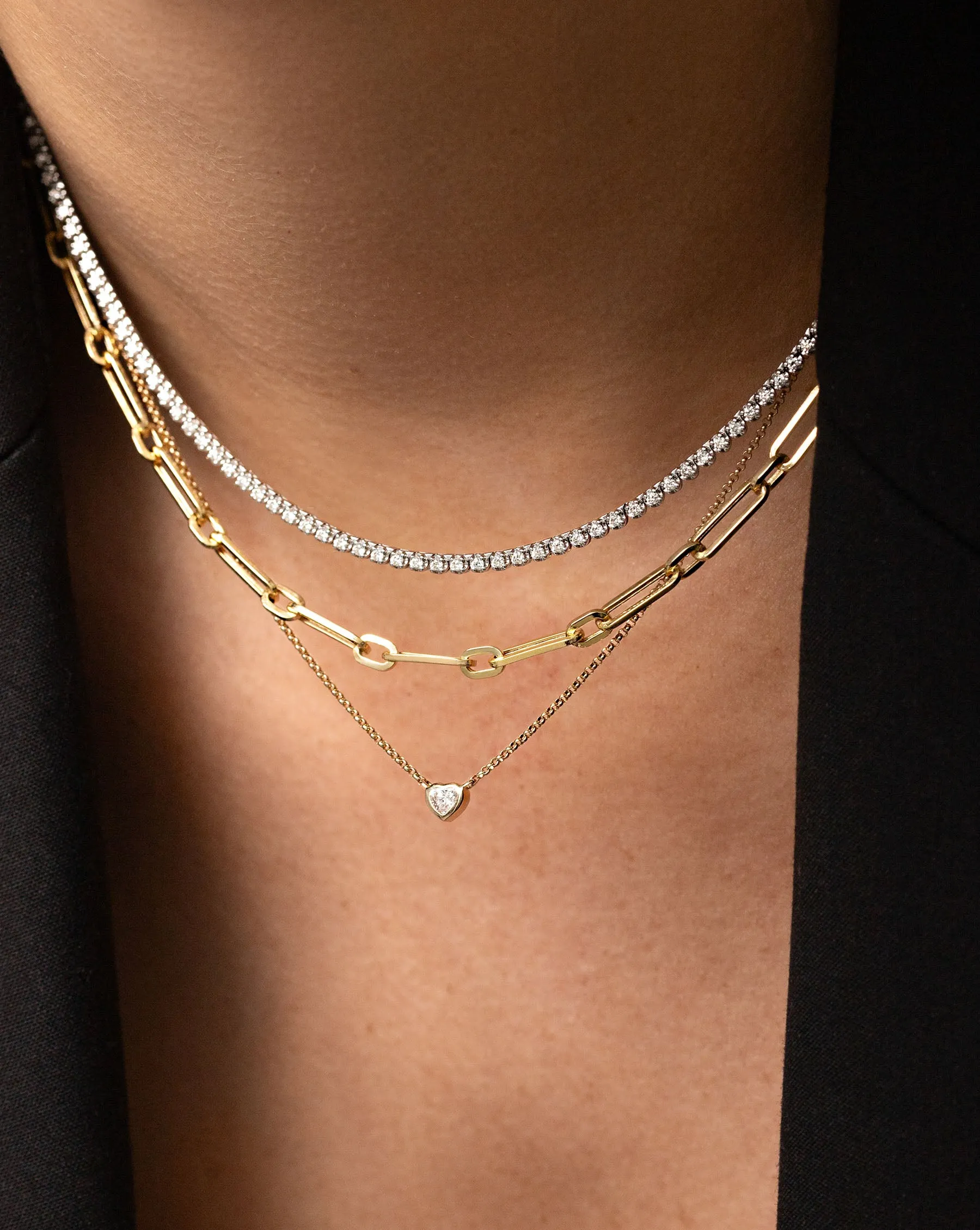 Mini Diamond Tennis Necklace