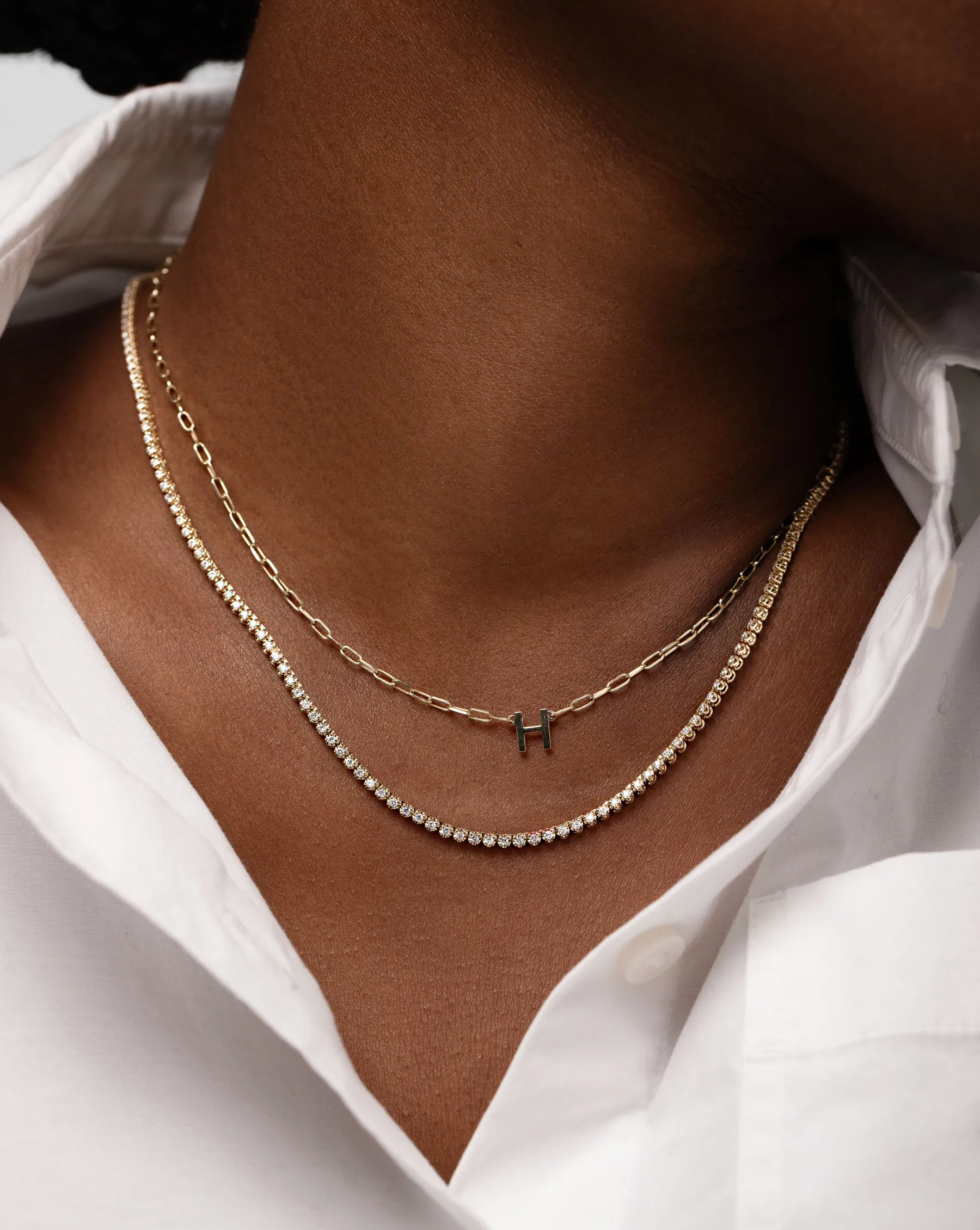 Mini Diamond Tennis Necklace