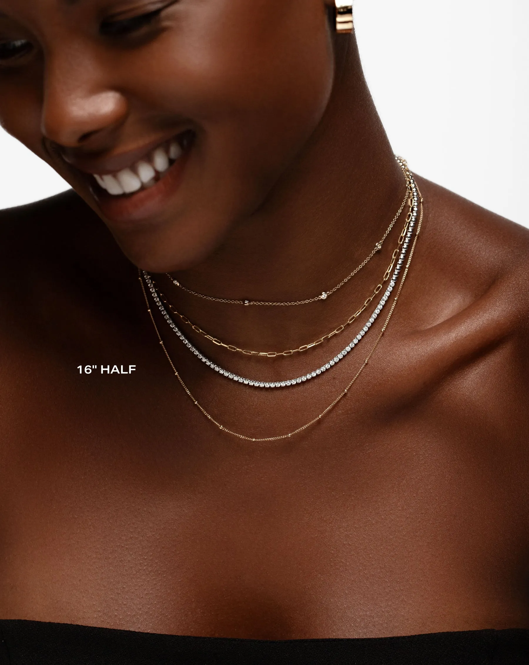 Mini Diamond Tennis Necklace