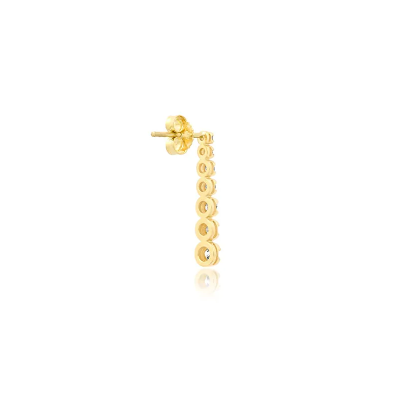Mini Graduated Diamond Tennis Studs