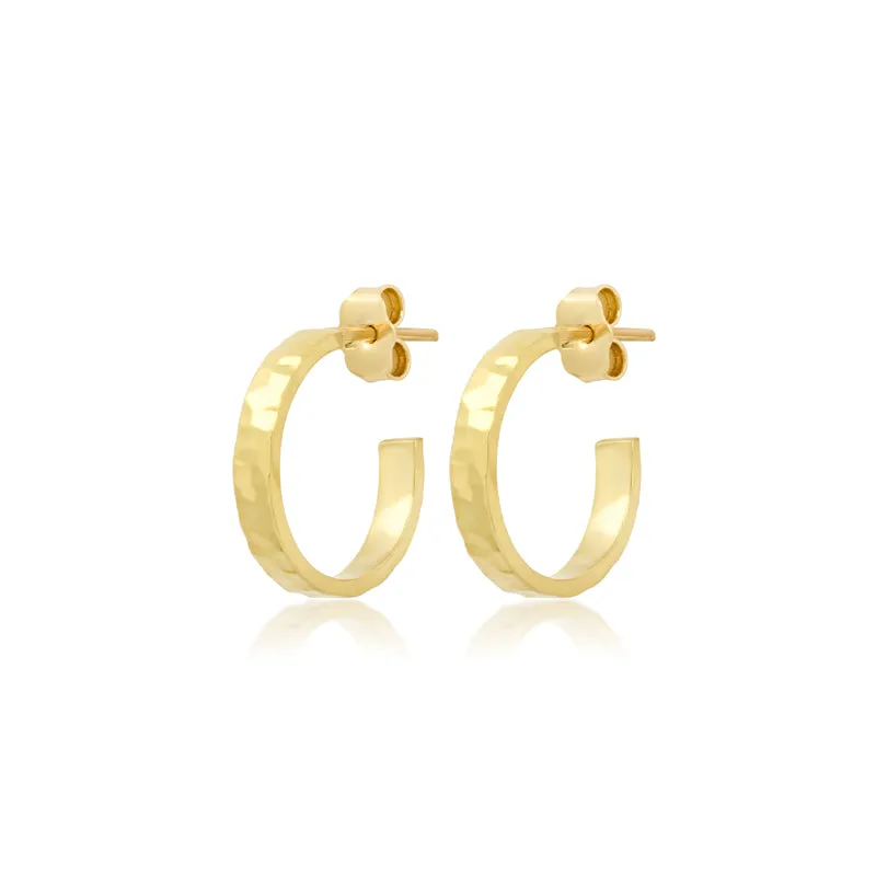Mini Hammered Ellen Hoops