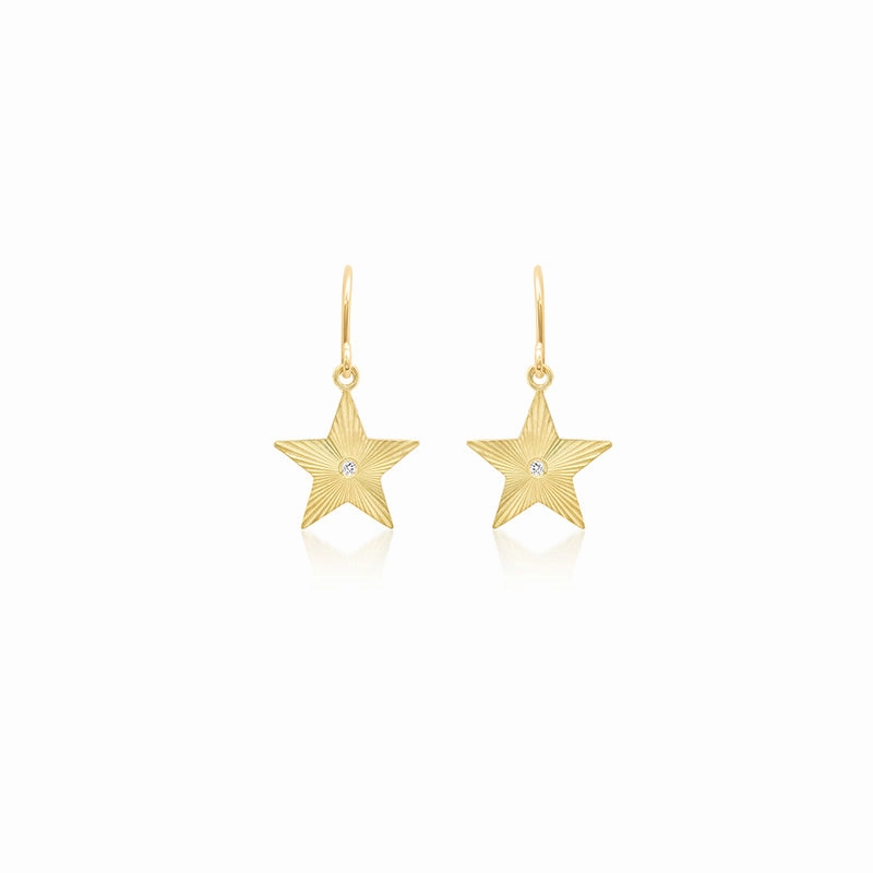 Mini 70s Star Earrings