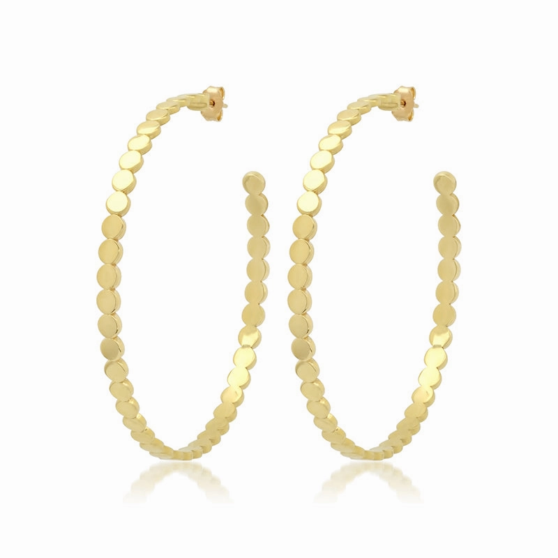 Mini Circle Link Large Hoops