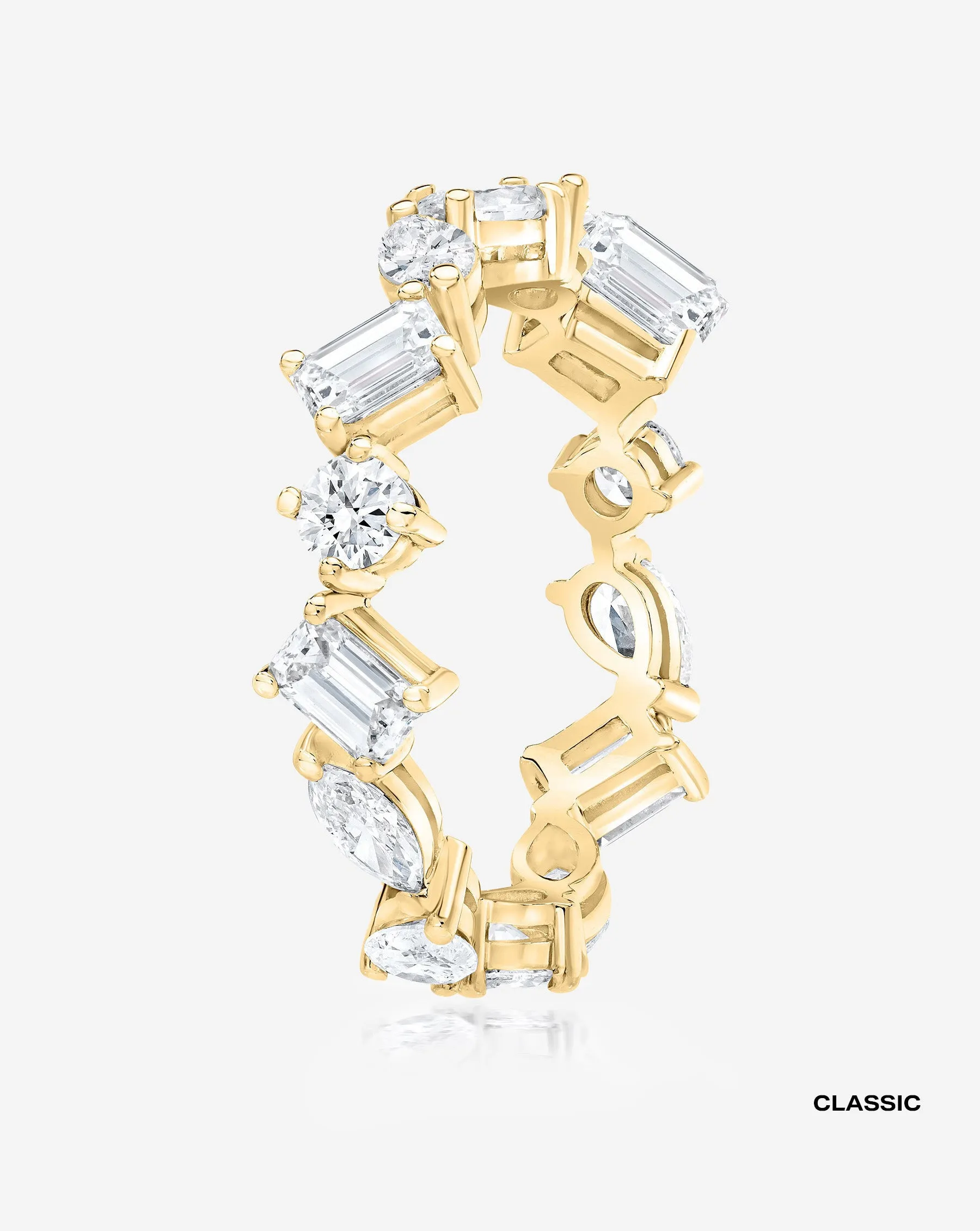 Mixed Shape Eternity Band