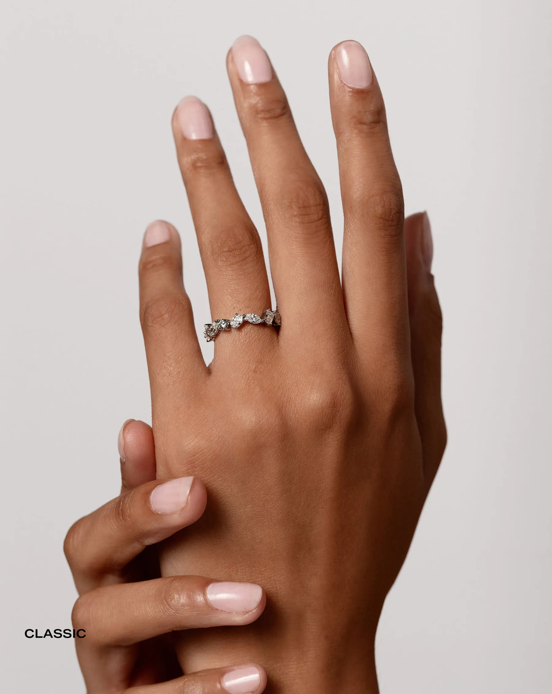 Mixed Shape Eternity Band