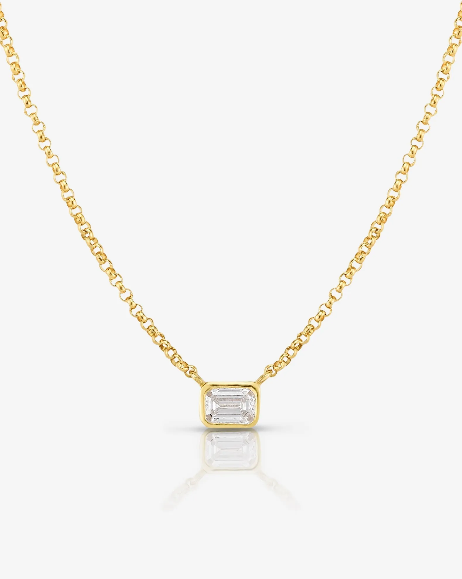 Mixed Shapes Diamond Pendant Necklace