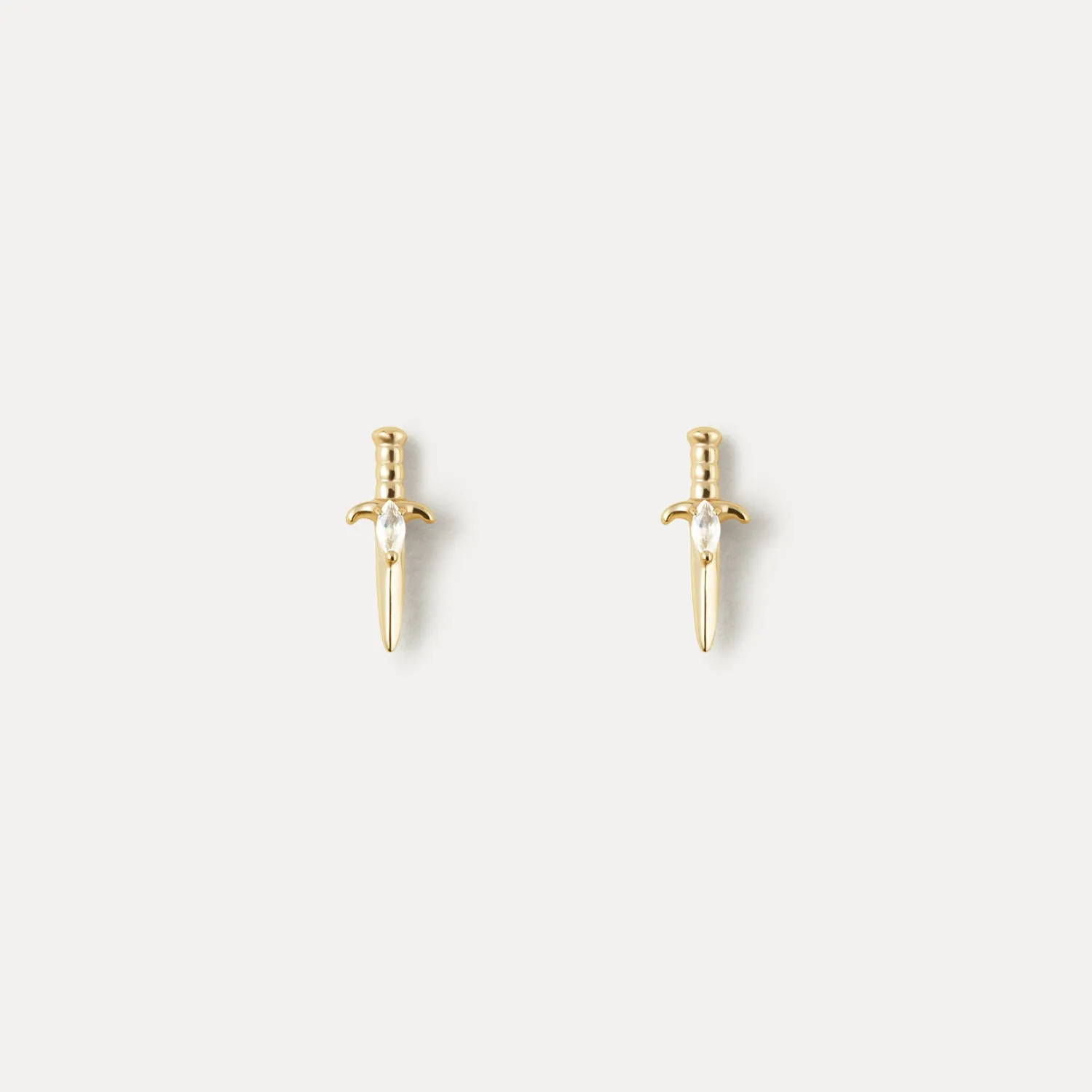 Moonstone Dagger Studs
