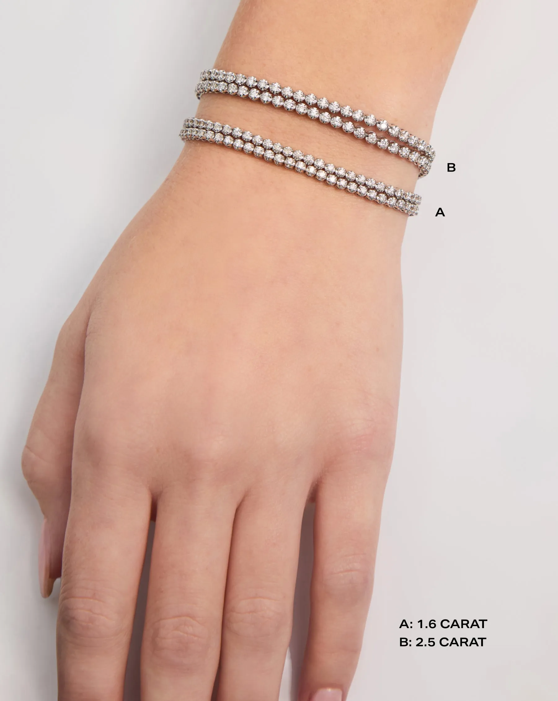 Multiway Tennis Necklace   Double Wrap Bracelet