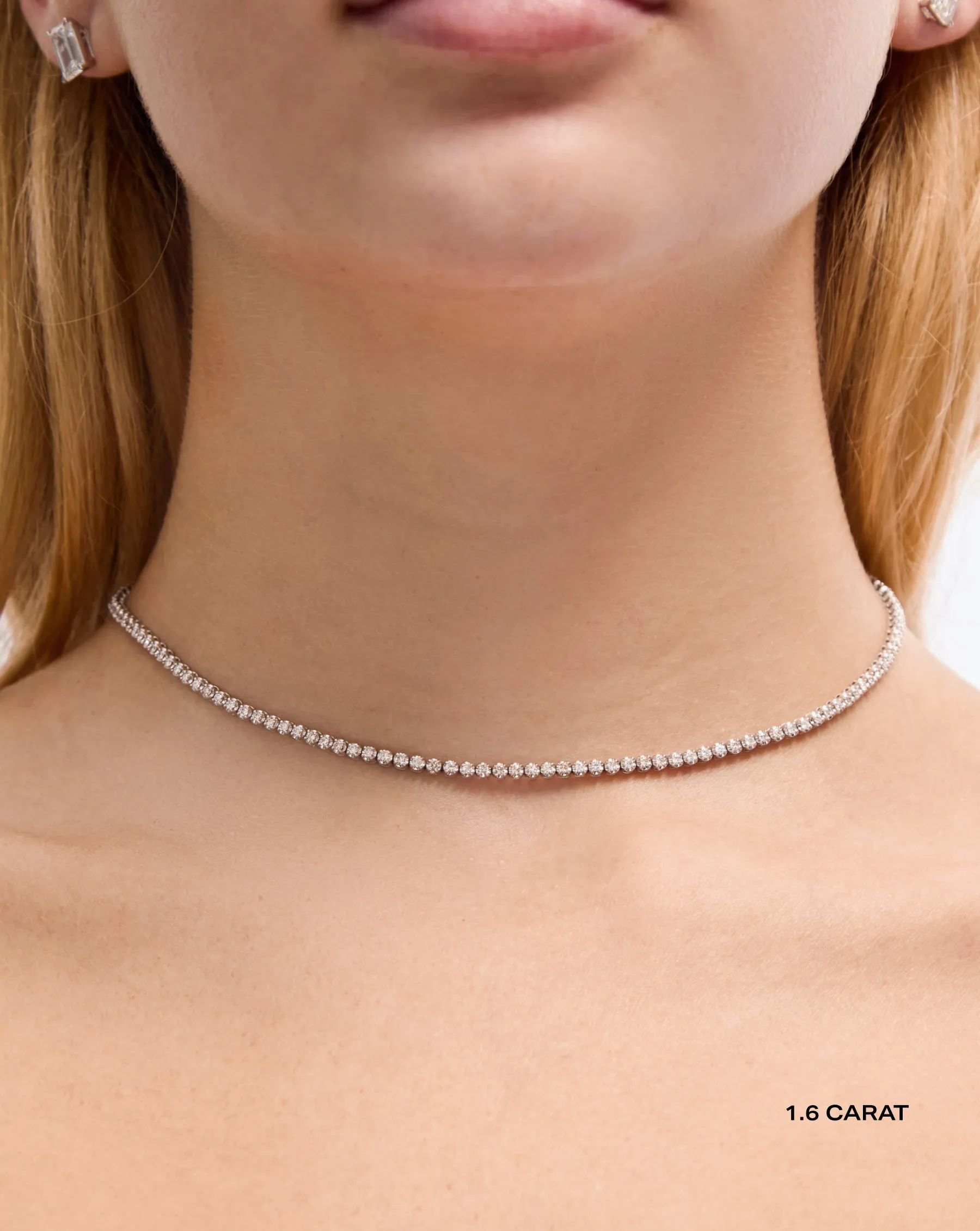 Multiway Tennis Necklace   Double Wrap Bracelet