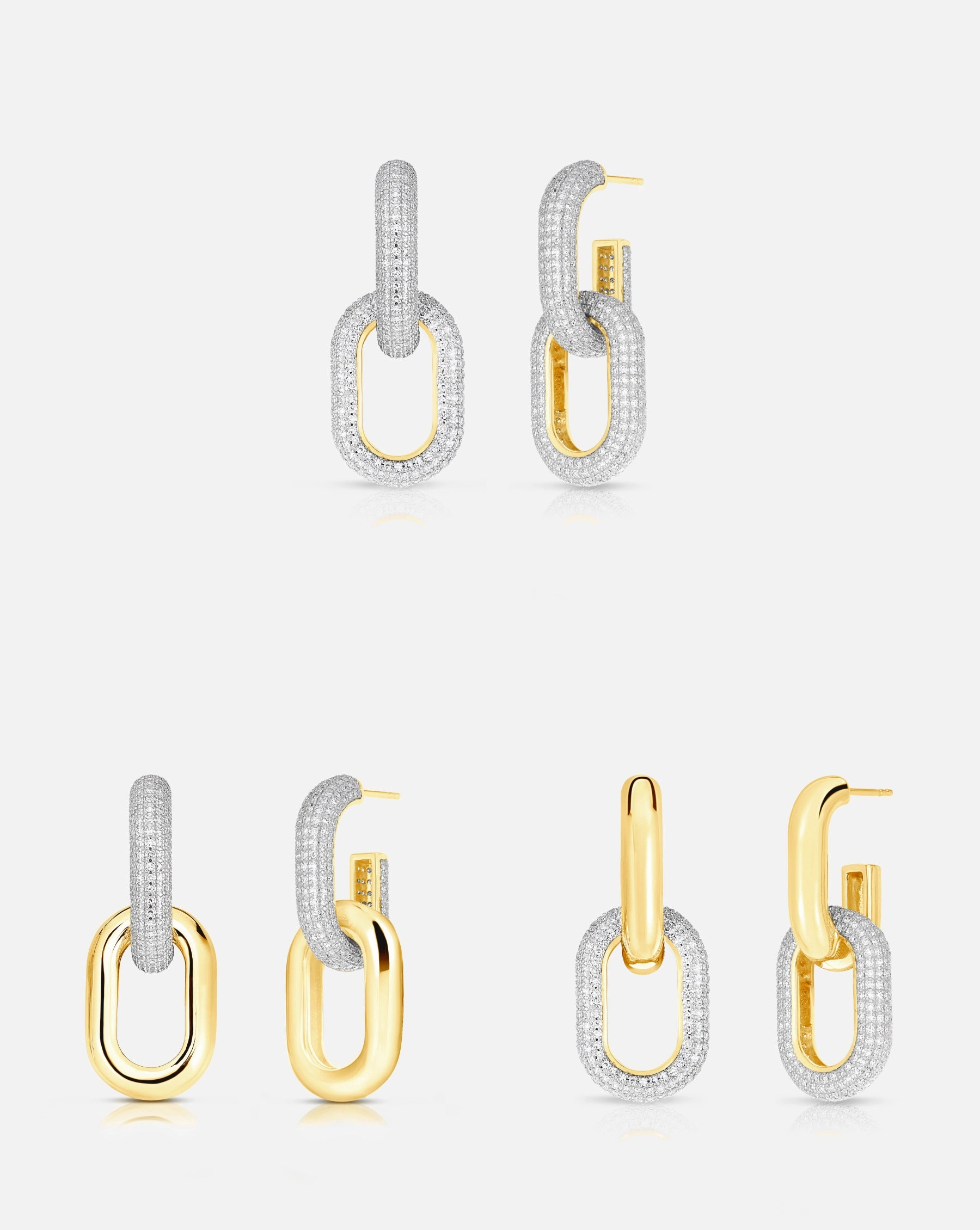 Multiway Cloud Link Earrings