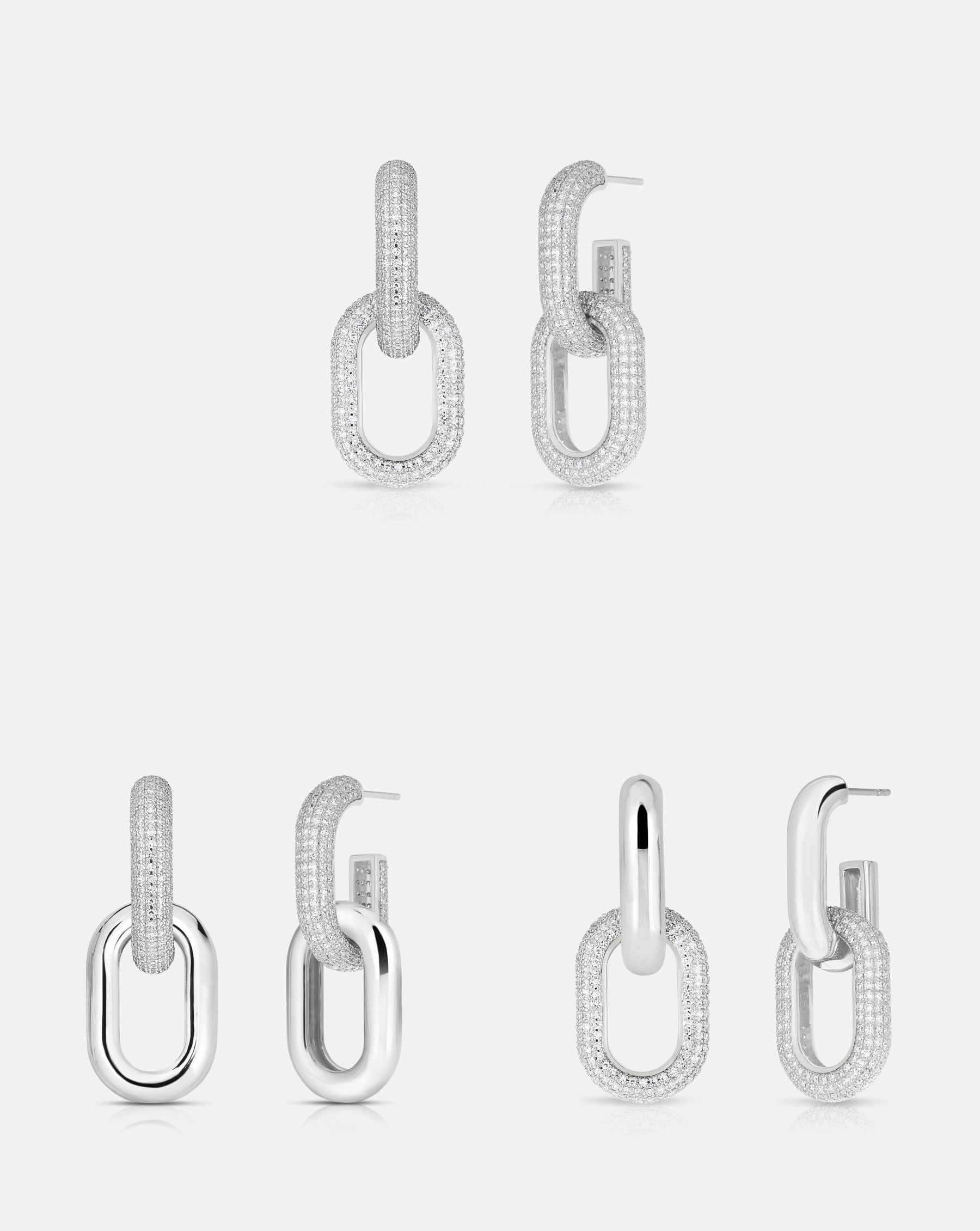 Multiway Cloud Link Earrings