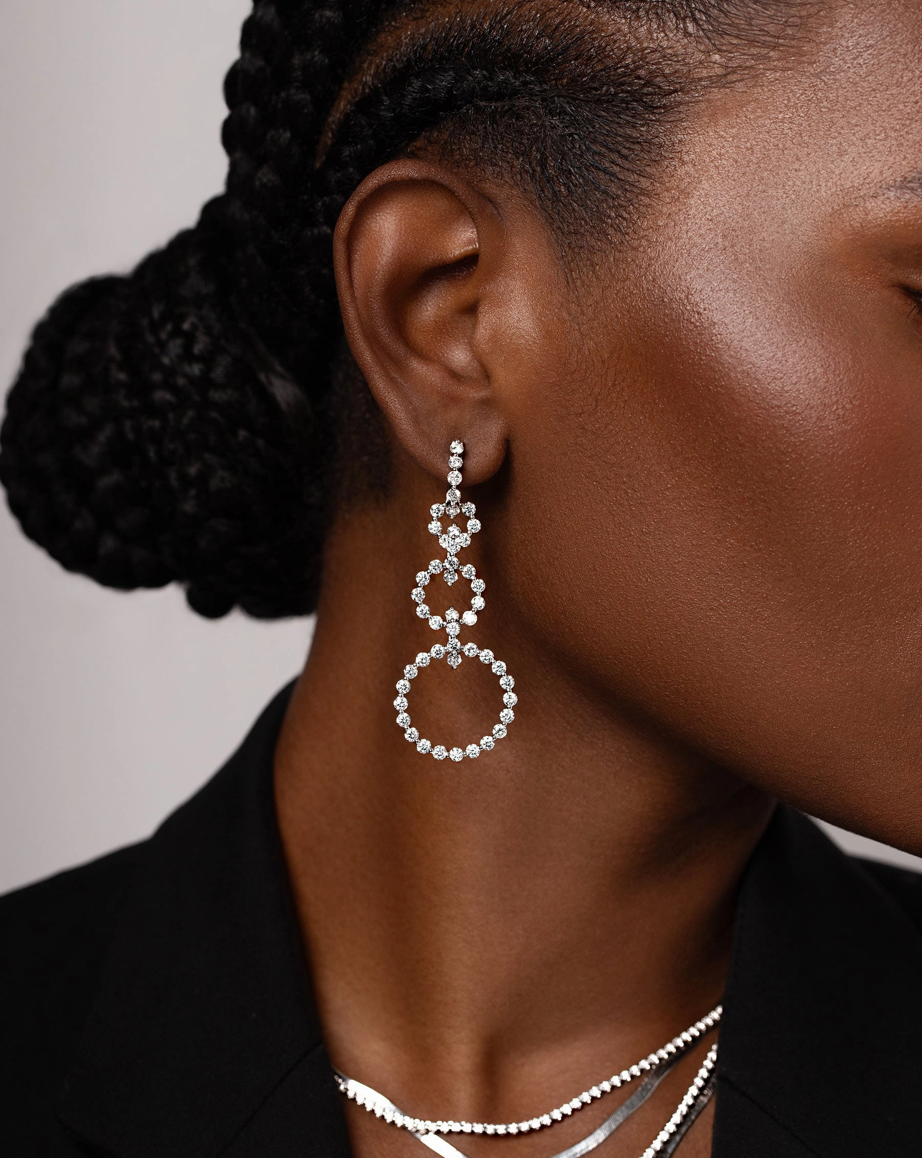 Multiway Lab Diamond Statement Earrings