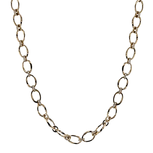 Necklace in 18k Gold with Diamonds CN138 WHITE 18K X WHITE-ROSE