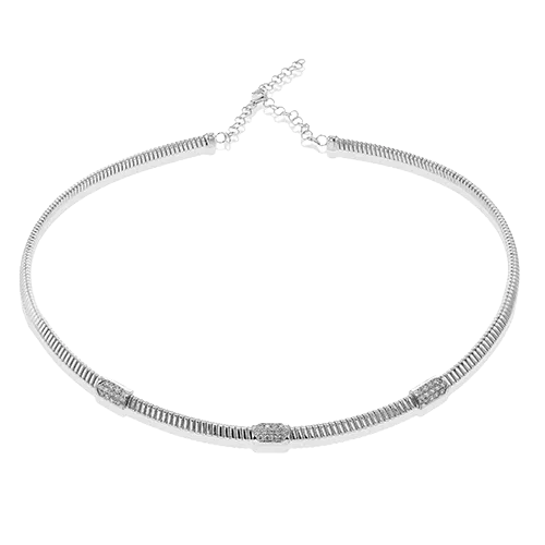 Necklace in 18k Gold with Diamonds LN4051 WHITE 18K X WHITE