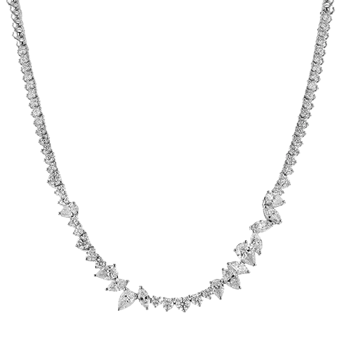 Necklace in 18k Gold with Diamonds LN4075 WHITE 18K X WHITE