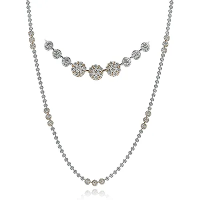 Necklace in 18k Gold with Diamonds LP4336_WHITE_18K_X