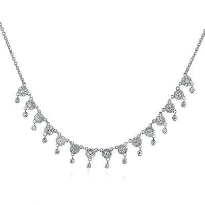 Necklace in 18k Gold with Diamonds LP4641 WHITE 18K X