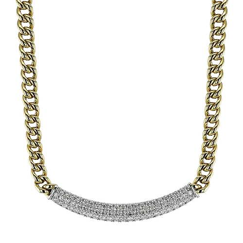 Necklace in 18k Gold with Diamonds LP4849 WHITE 18K X 2T