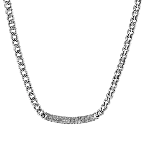 Necklace in 18k Gold with Diamonds LP4858 WHITE 18K X WHITE