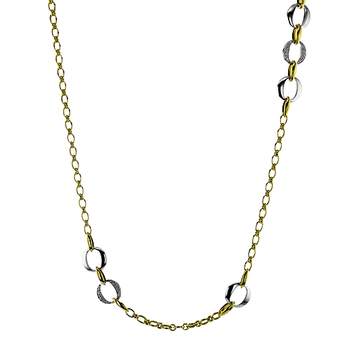 Necklace in 18k Gold with Diamonds LP4869 WHITE 18K X 2T