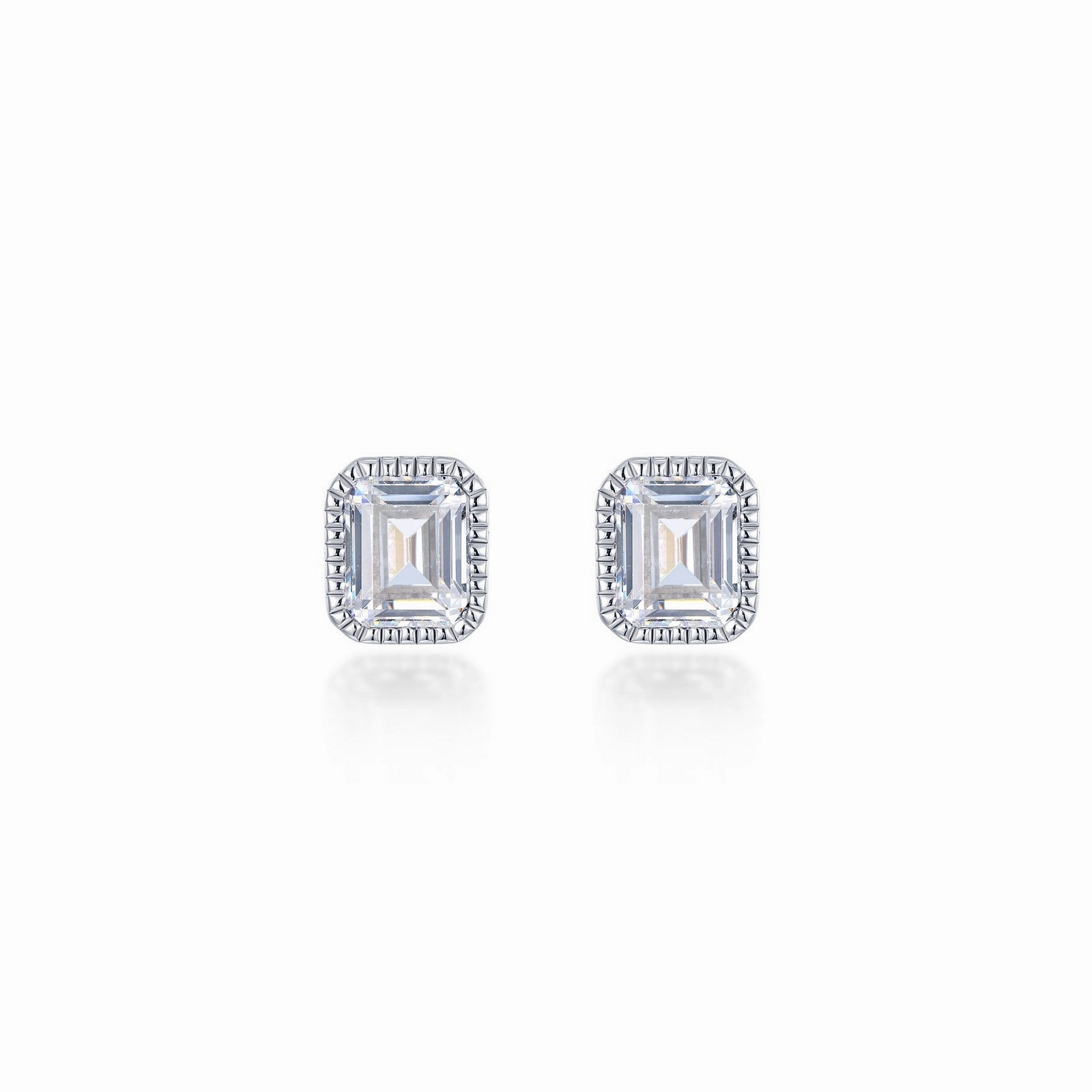 October Birthstone Solitaire Stud Earrings BE008TMP00