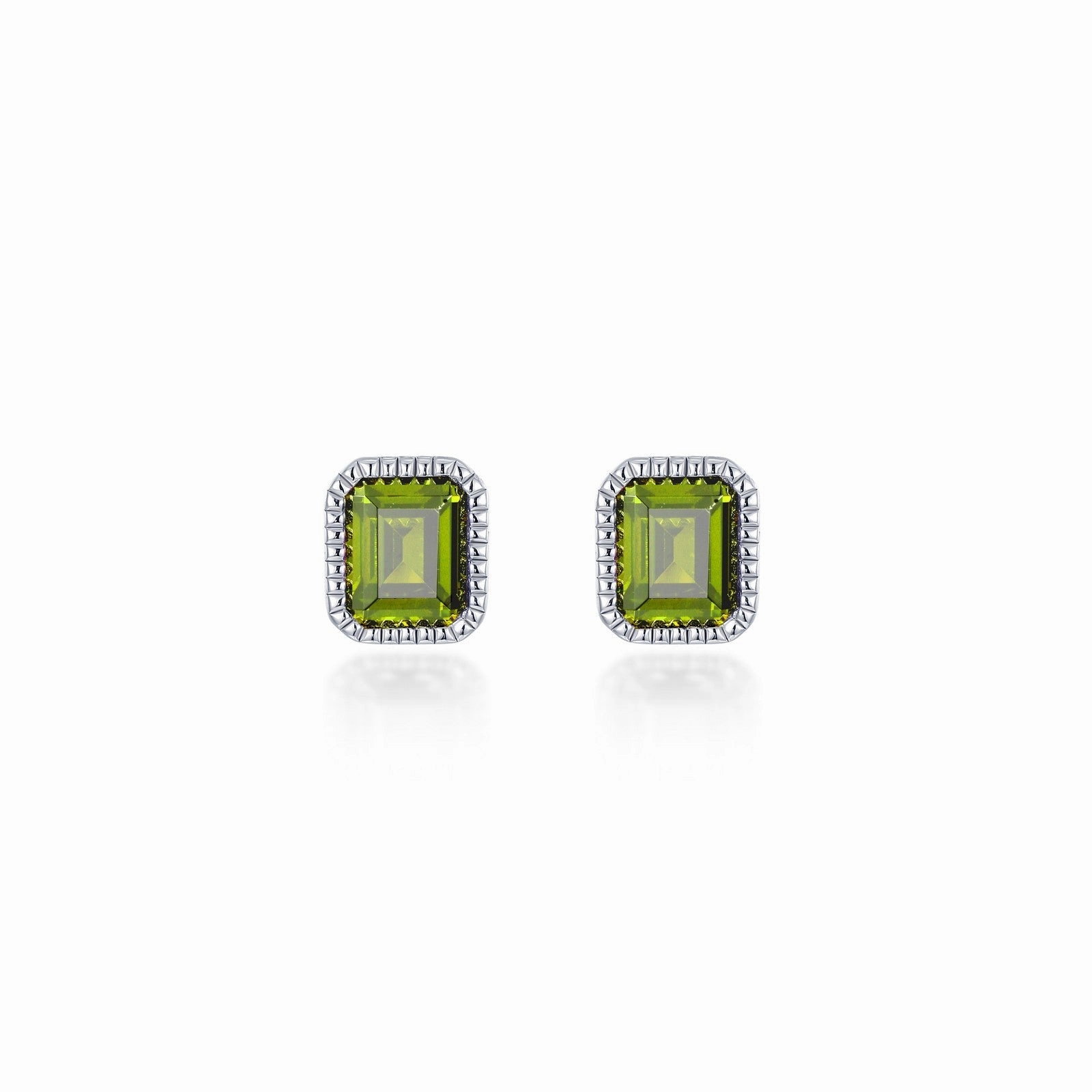 October Birthstone Solitaire Stud Earrings BE008TMP00