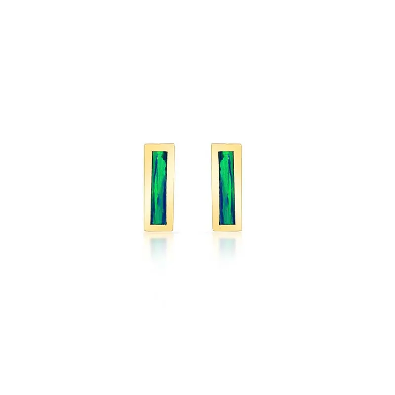 Opal Inlay Bar Studs