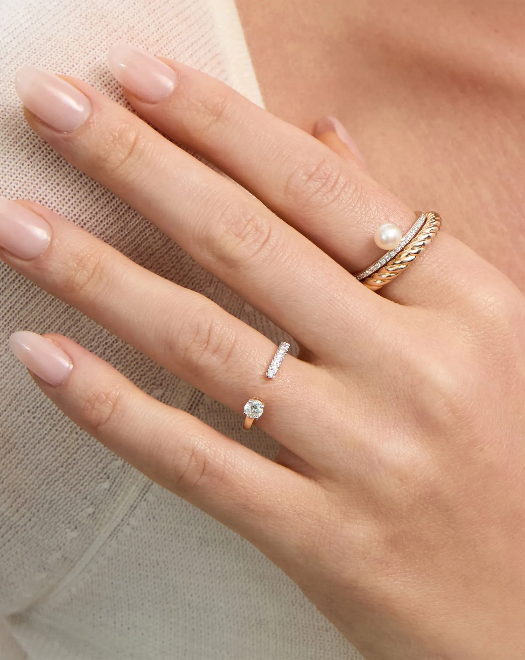 Open Round Diamond Band