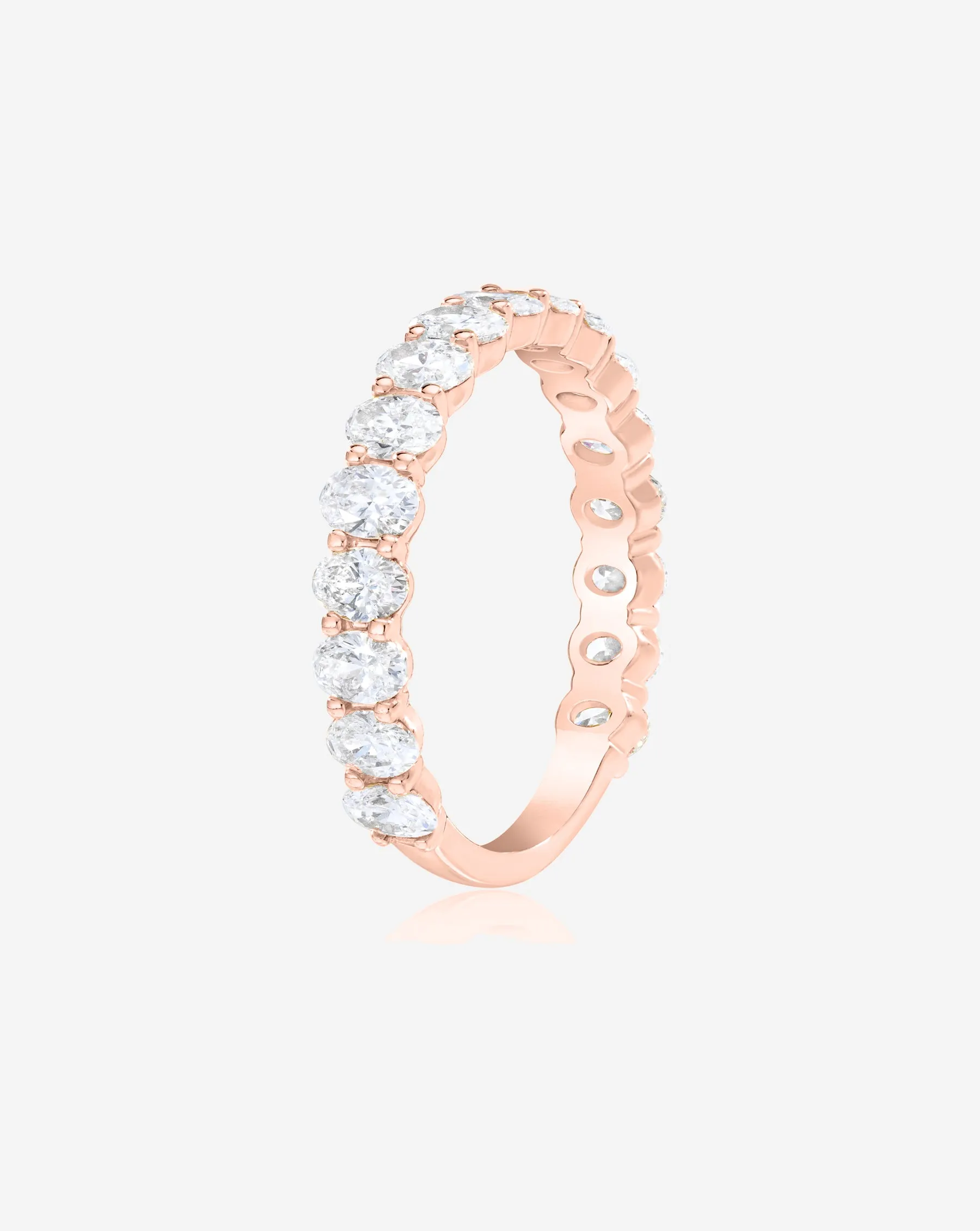 Oval 3/4 Diamond Band