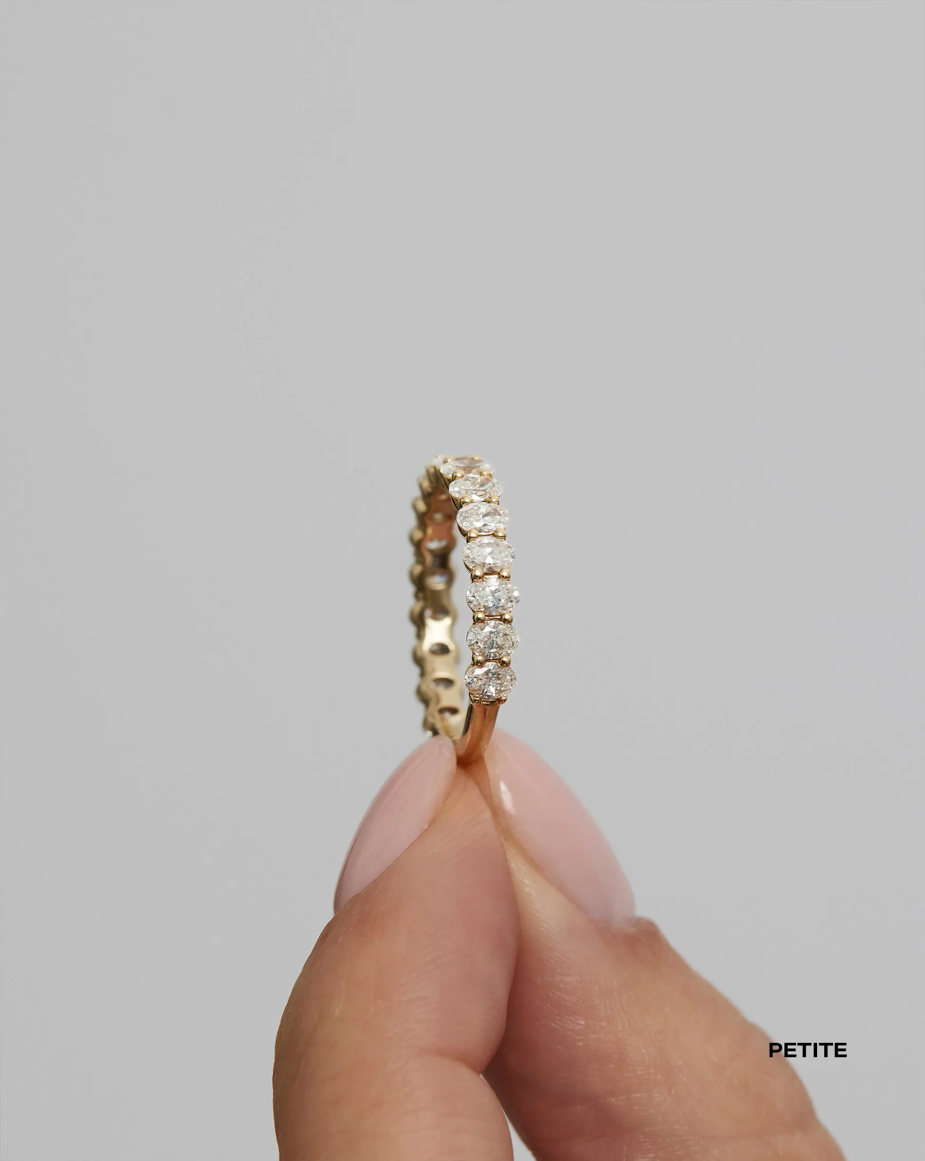 Oval 3/4 Diamond Band