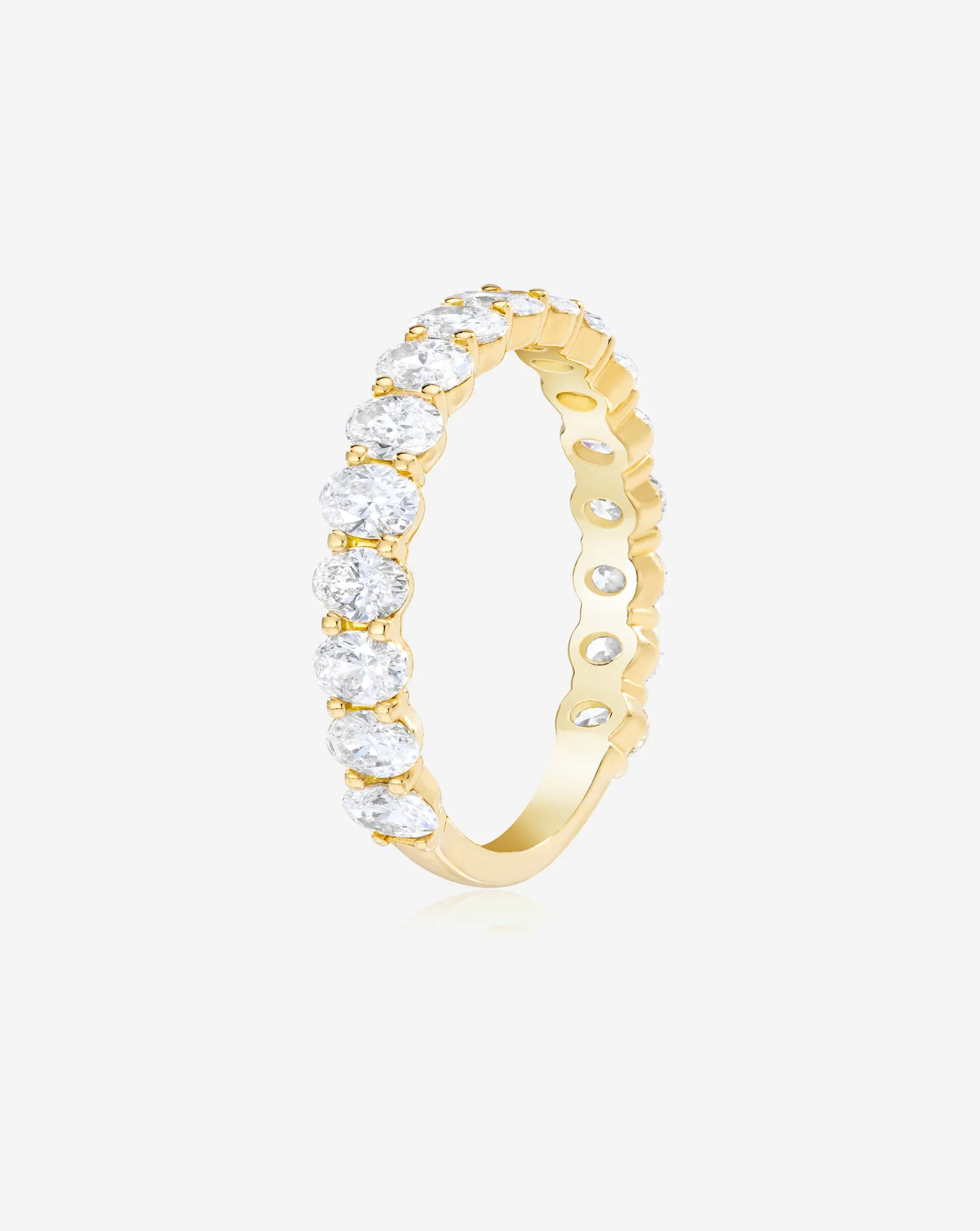 Oval 3/4 Diamond Band