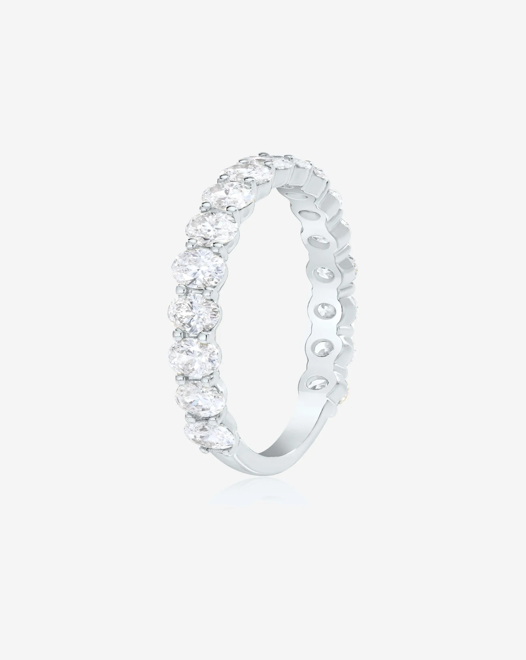 Oval 3/4 Lab Diamond Band