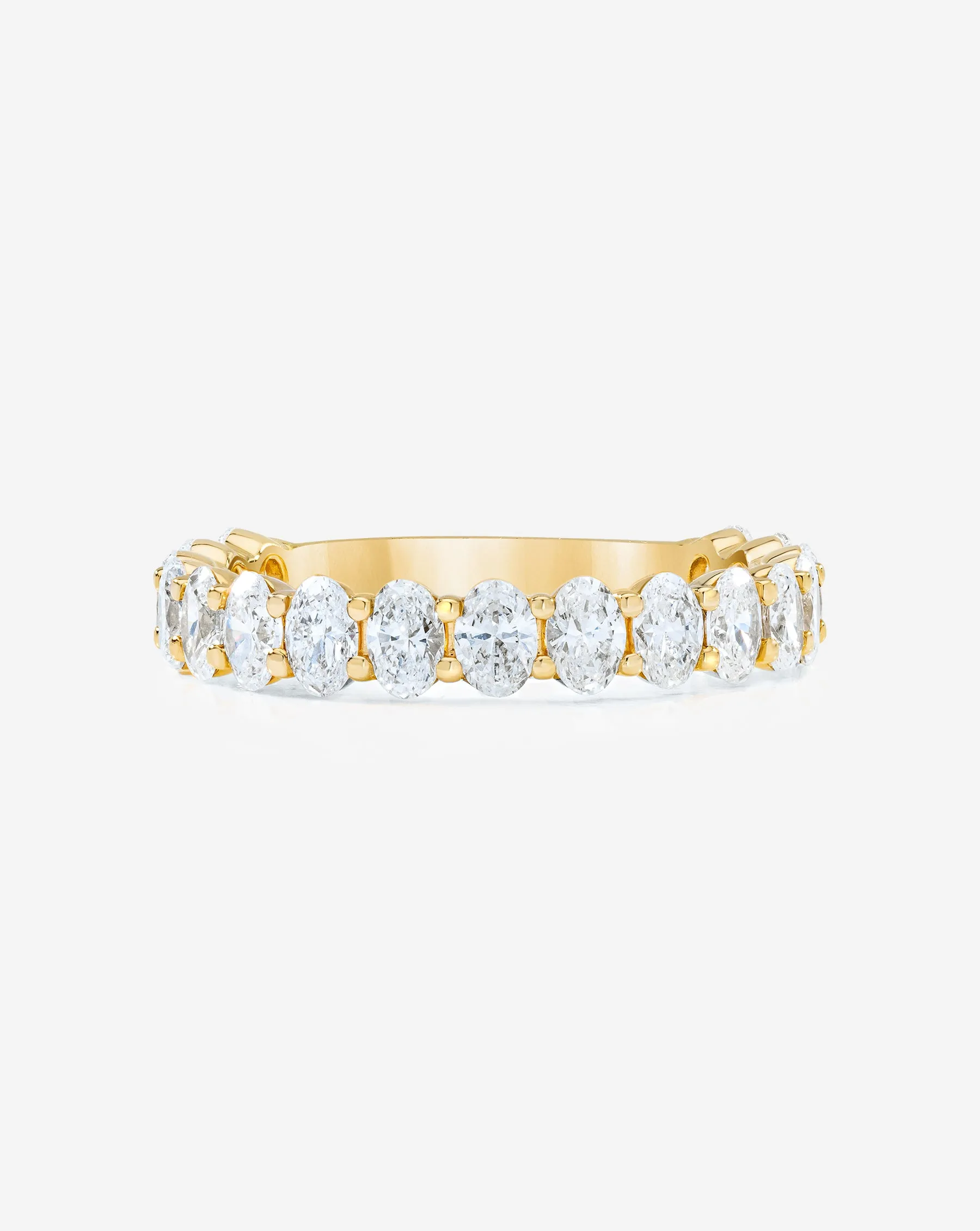 Oval 3/4 Lab Diamond Band