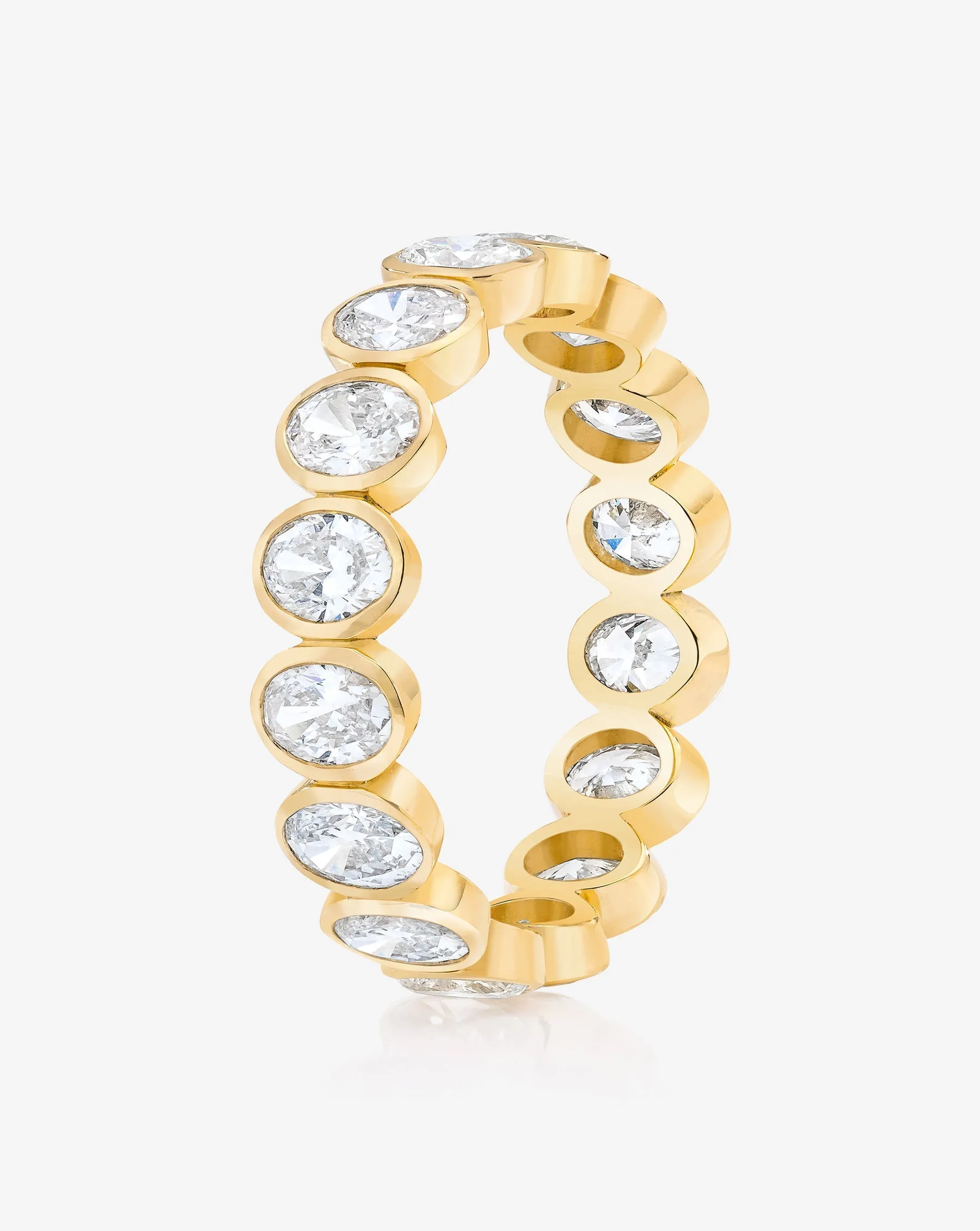 Oval Bezel Eternity Band