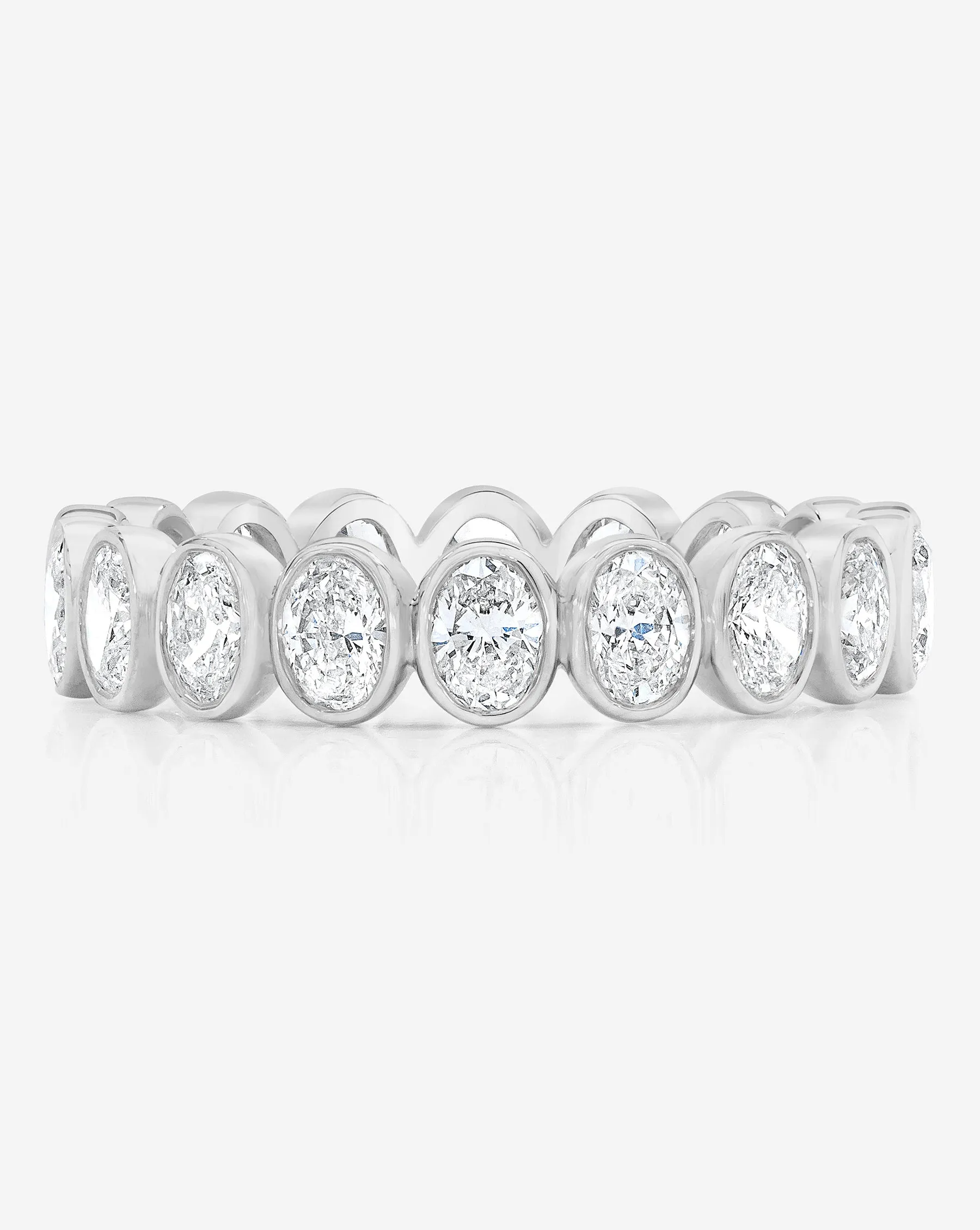 Oval Bezel Eternity Band