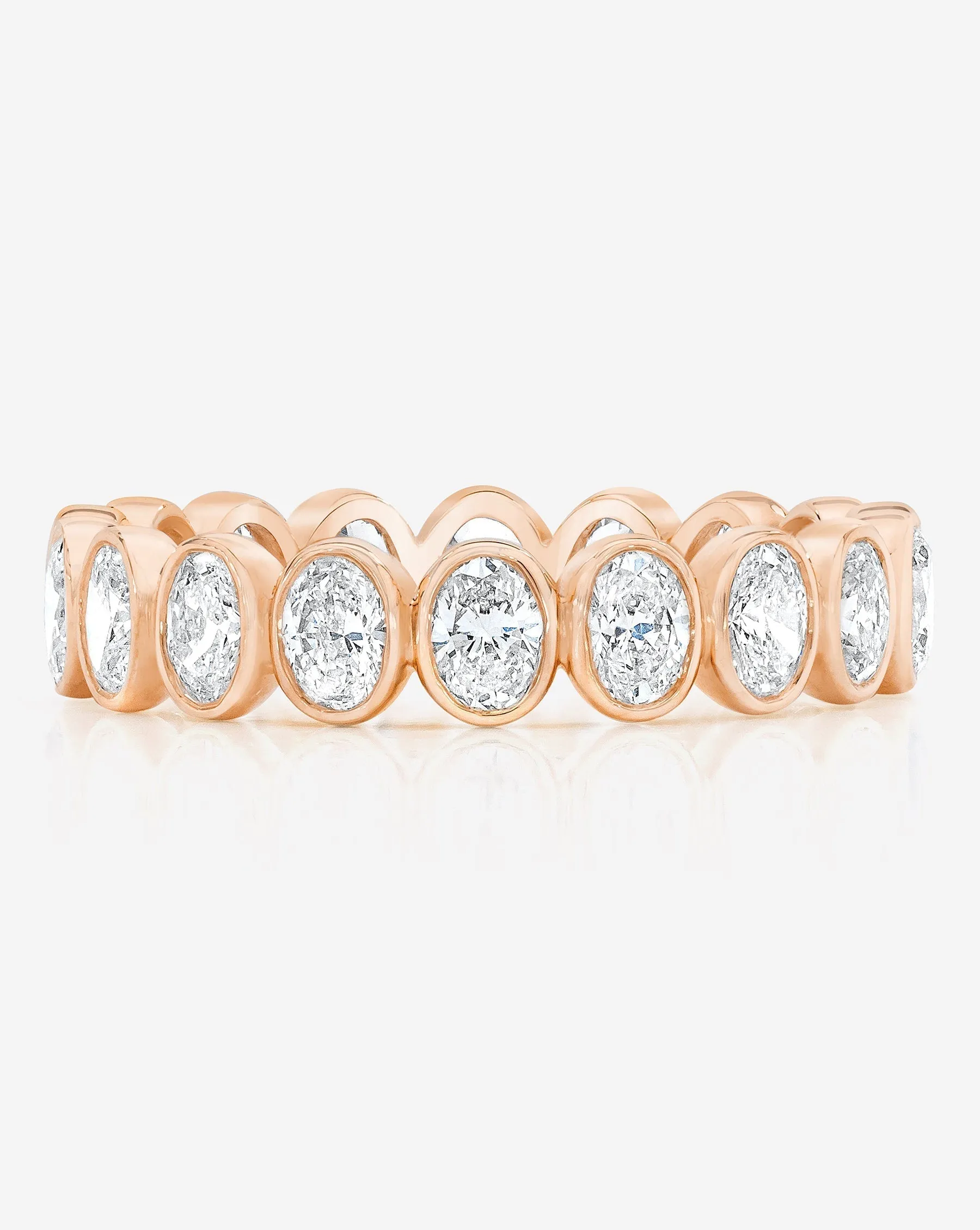Oval Bezel Eternity Band