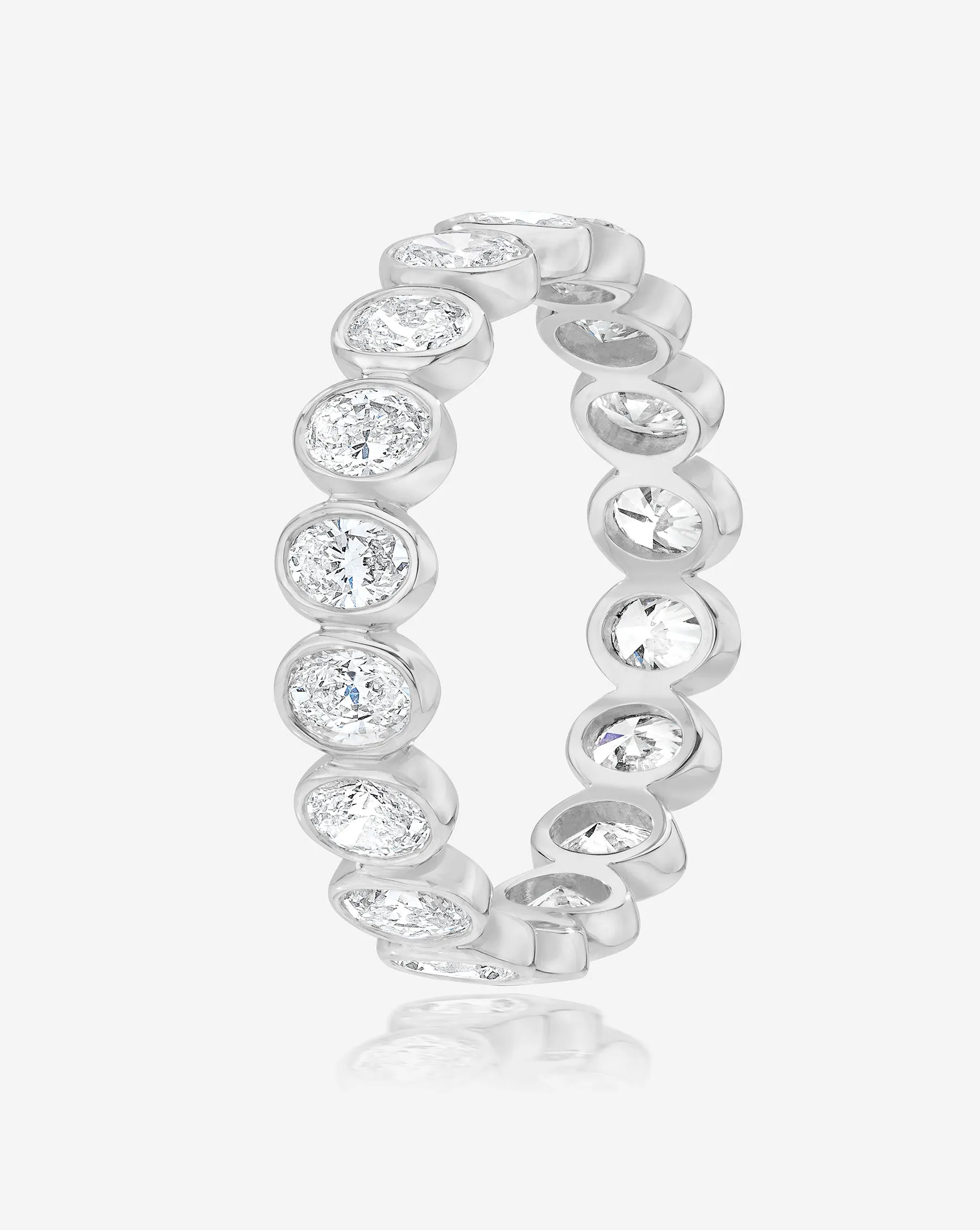 Oval Bezel Eternity Band