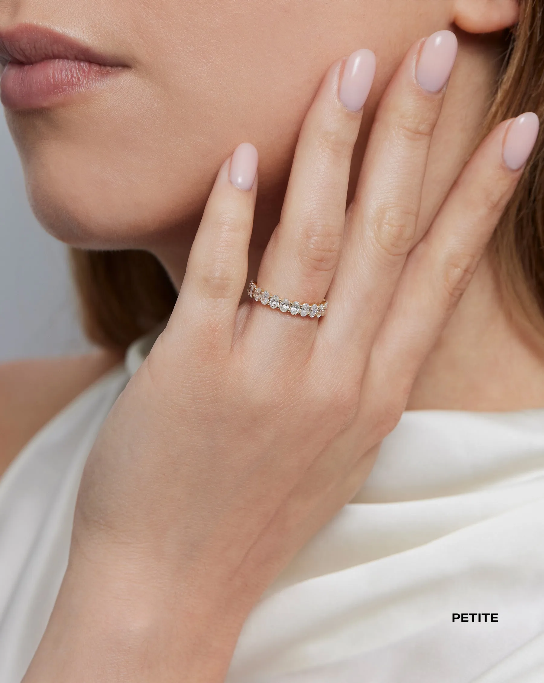 Oval Diamond Eternity Band