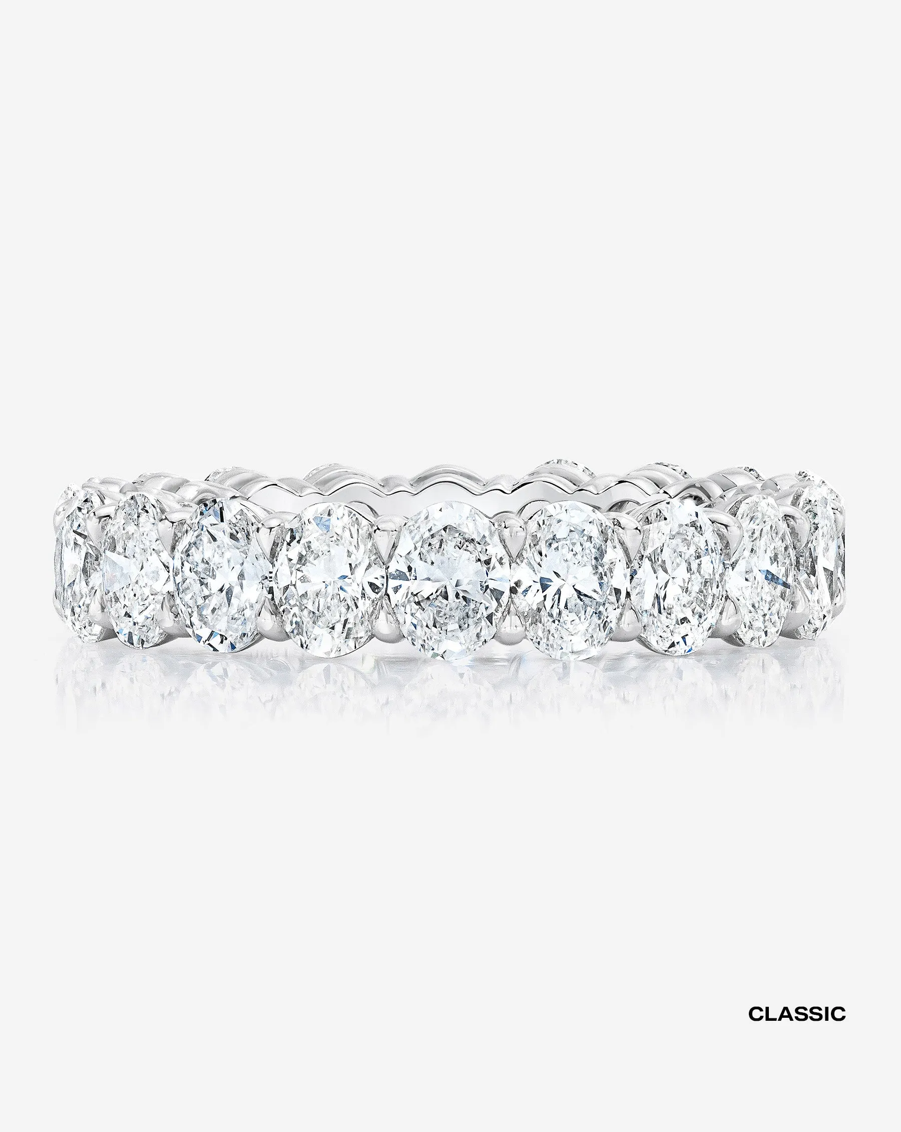 Oval Lab Diamond Eternity Band