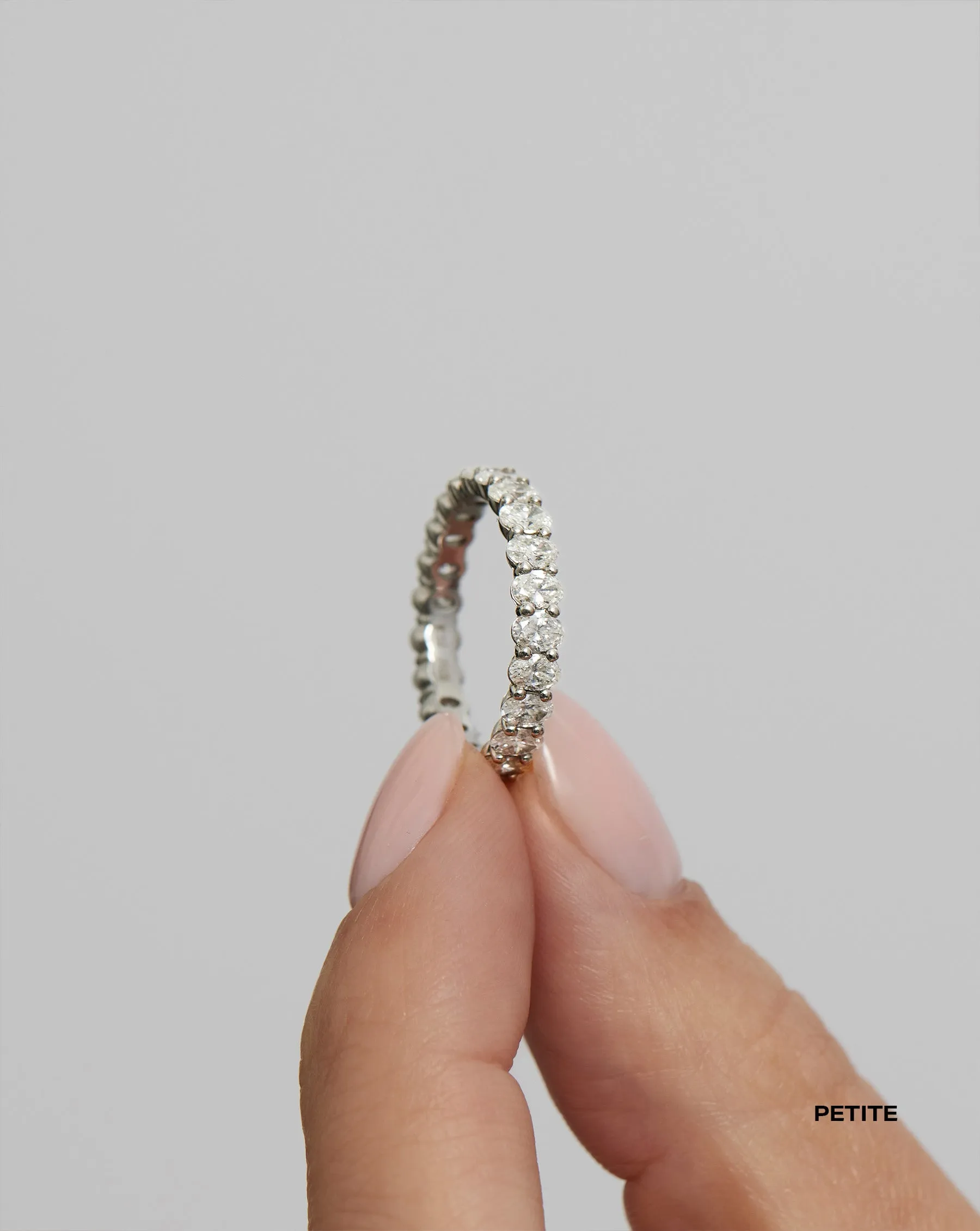Oval Lab Diamond Eternity Band