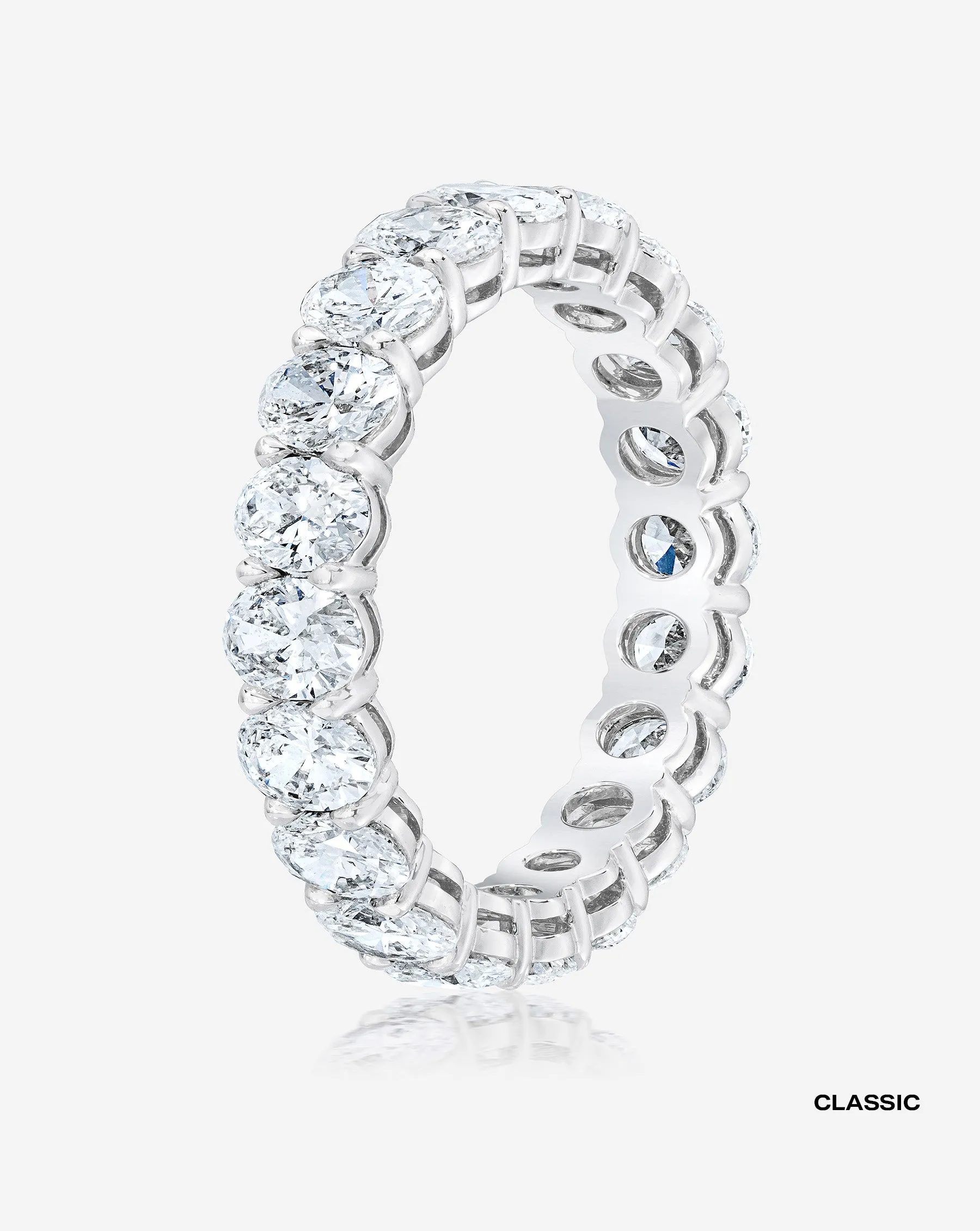 Oval Lab Diamond Eternity Band