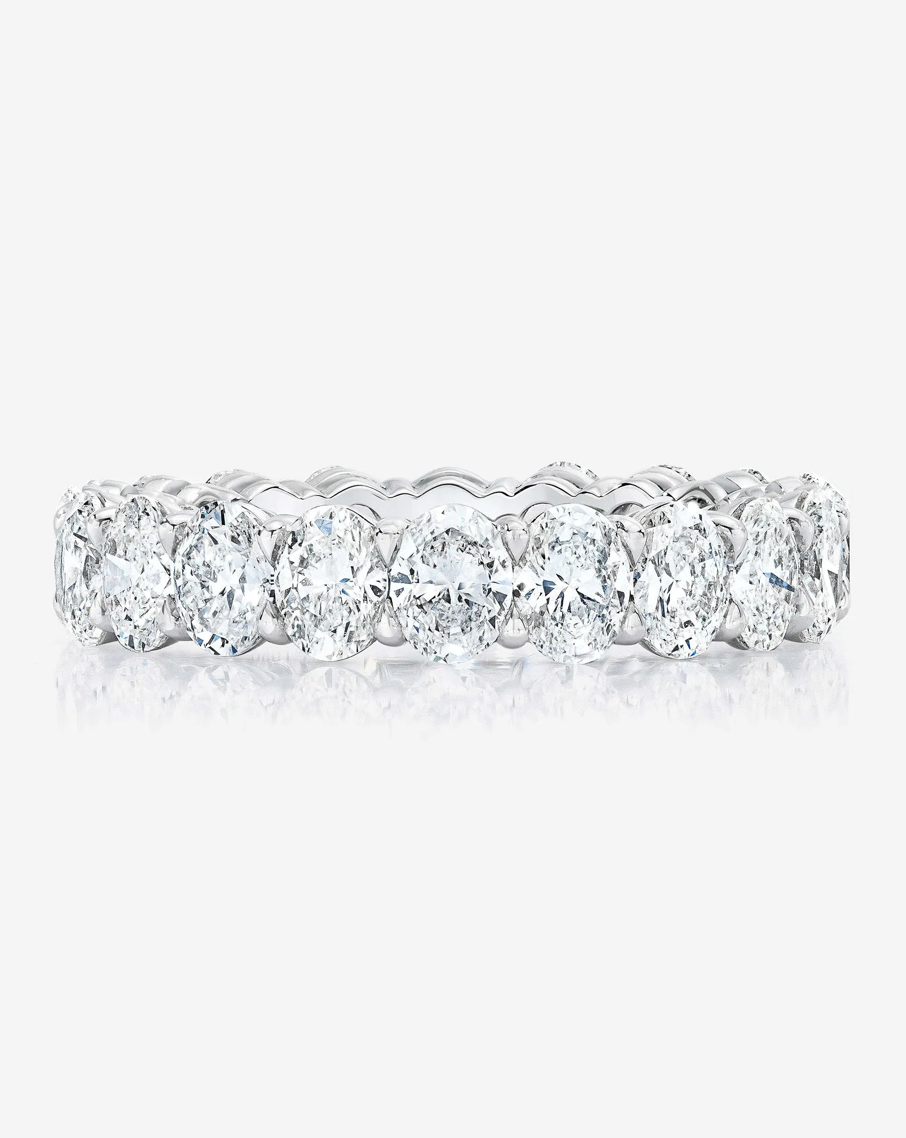 Oval Lab Diamond Eternity Band
