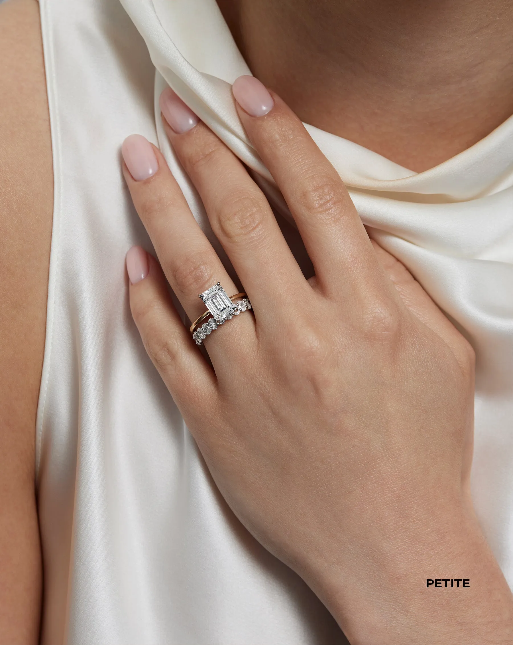 Oval Lab Diamond Eternity Band