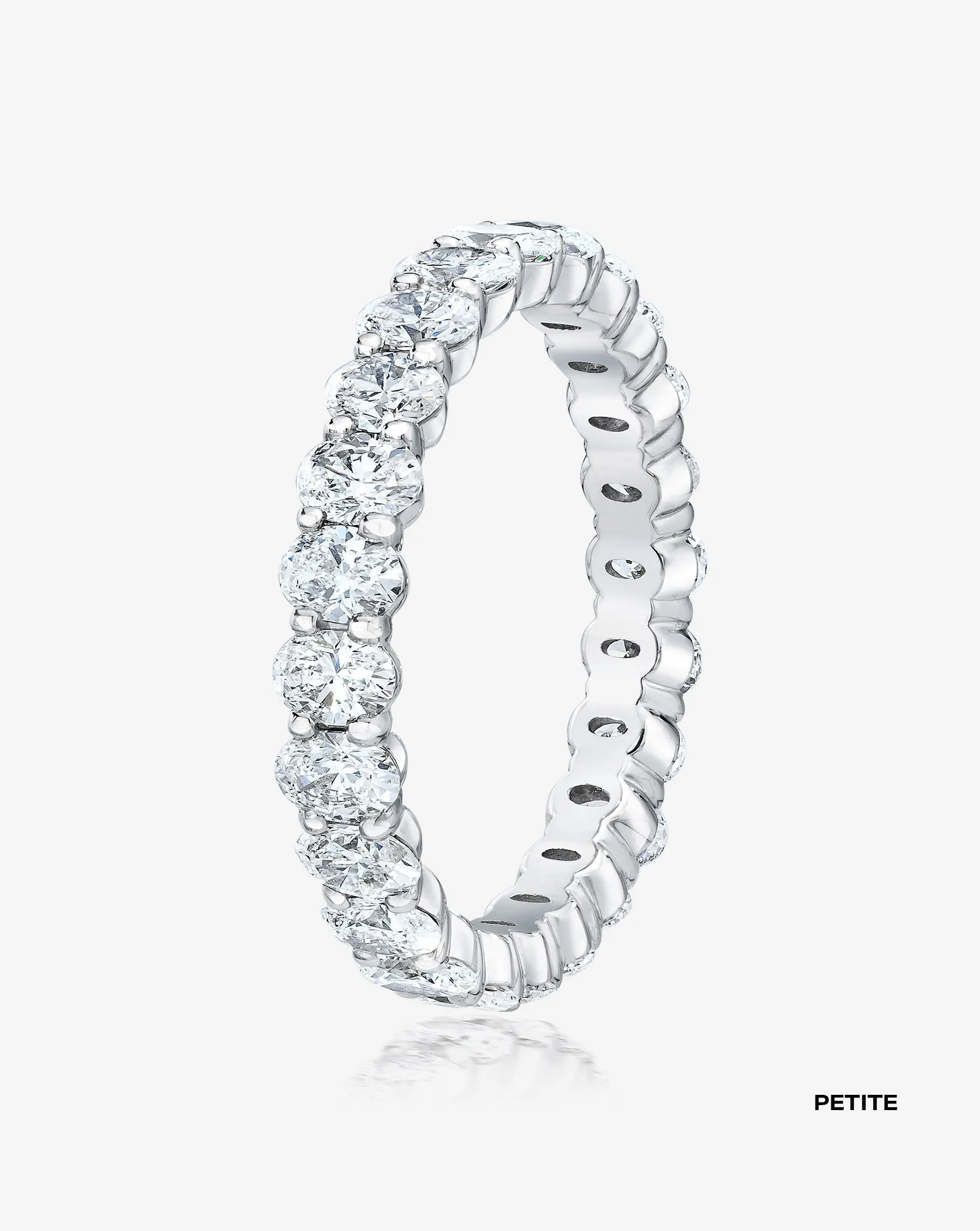 Oval Lab Diamond Eternity Band