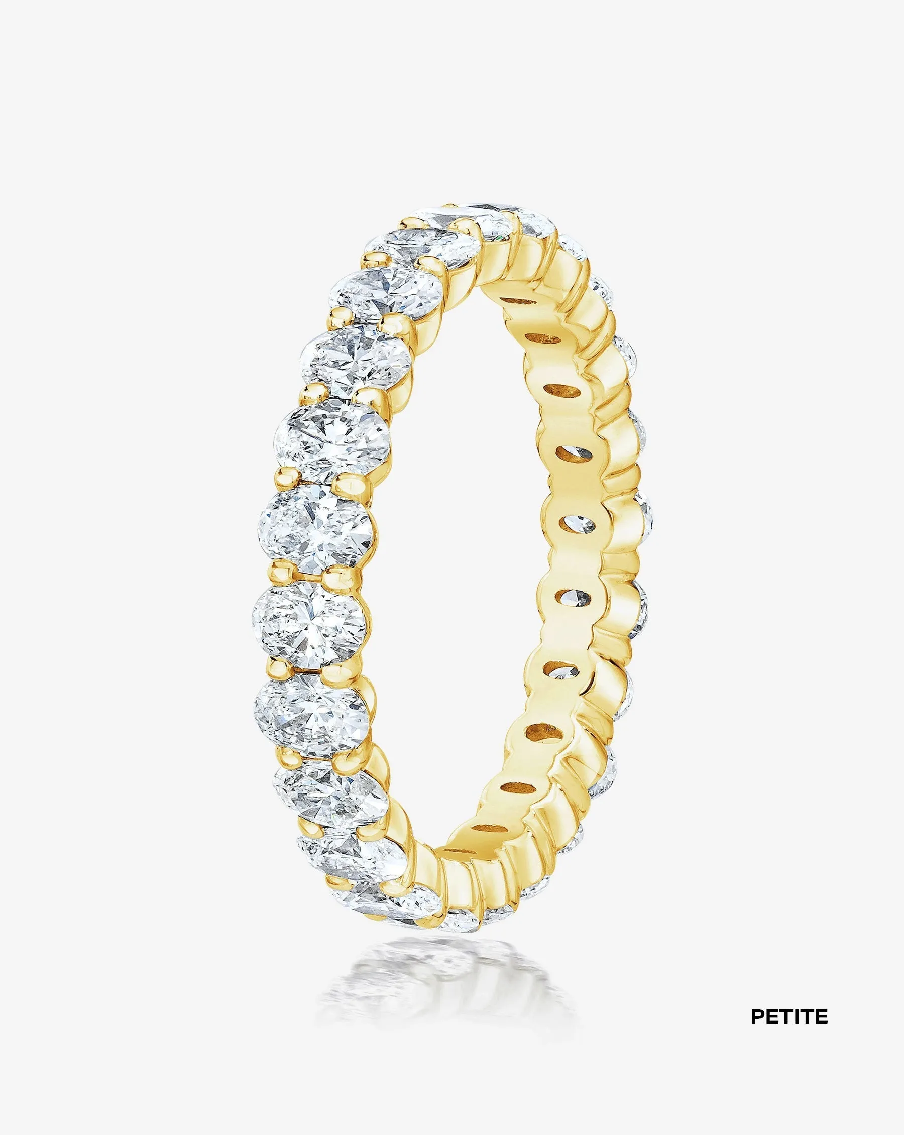 Oval Lab Diamond Eternity Band