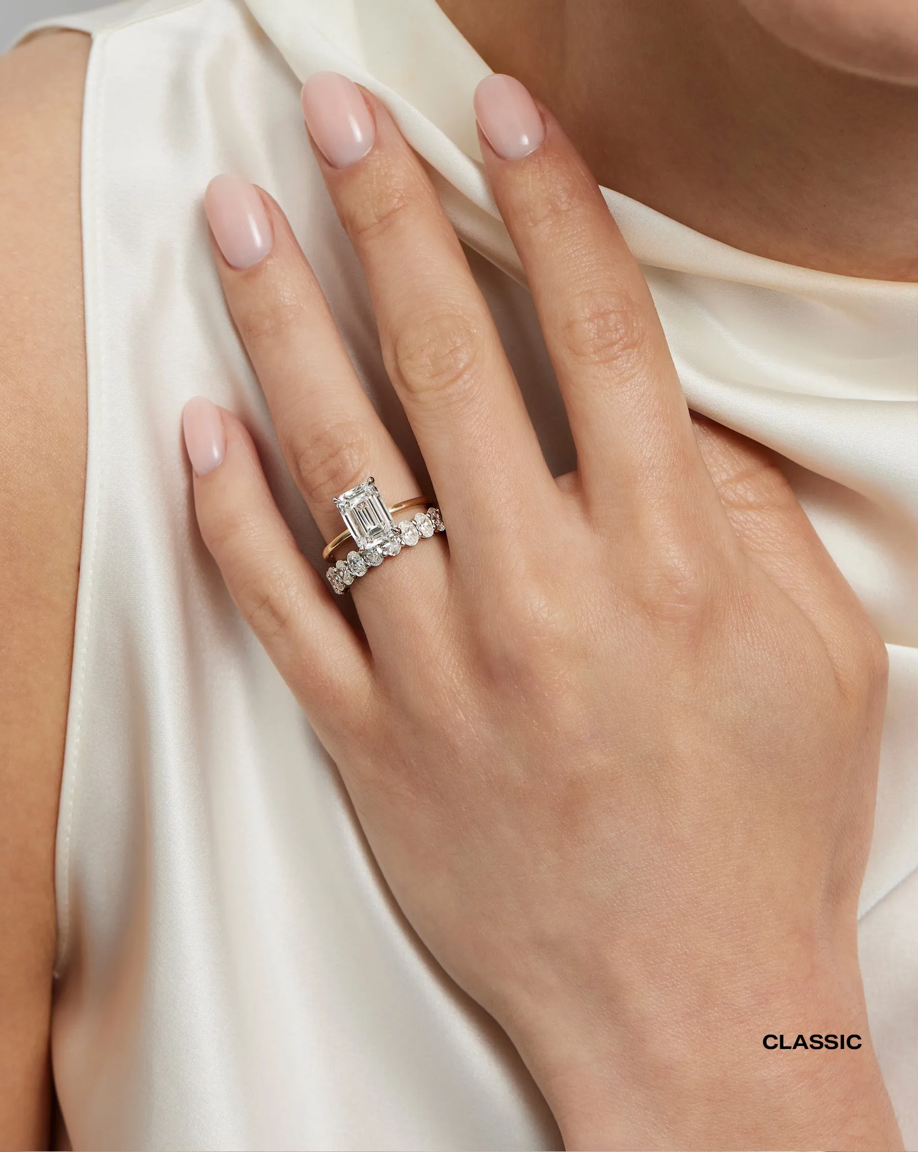 Oval Lab Diamond Eternity Band