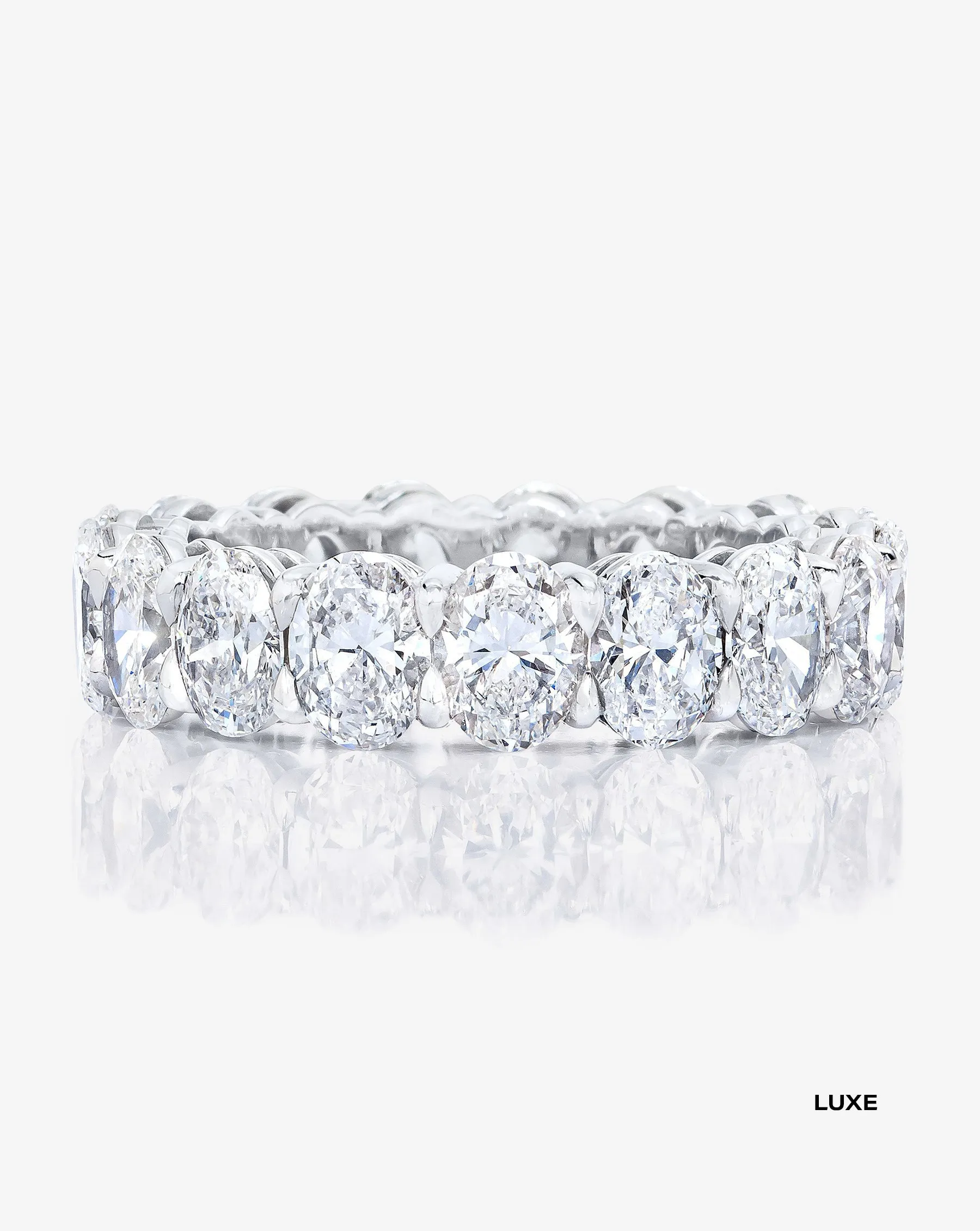 Oval Lab Diamond Eternity Band