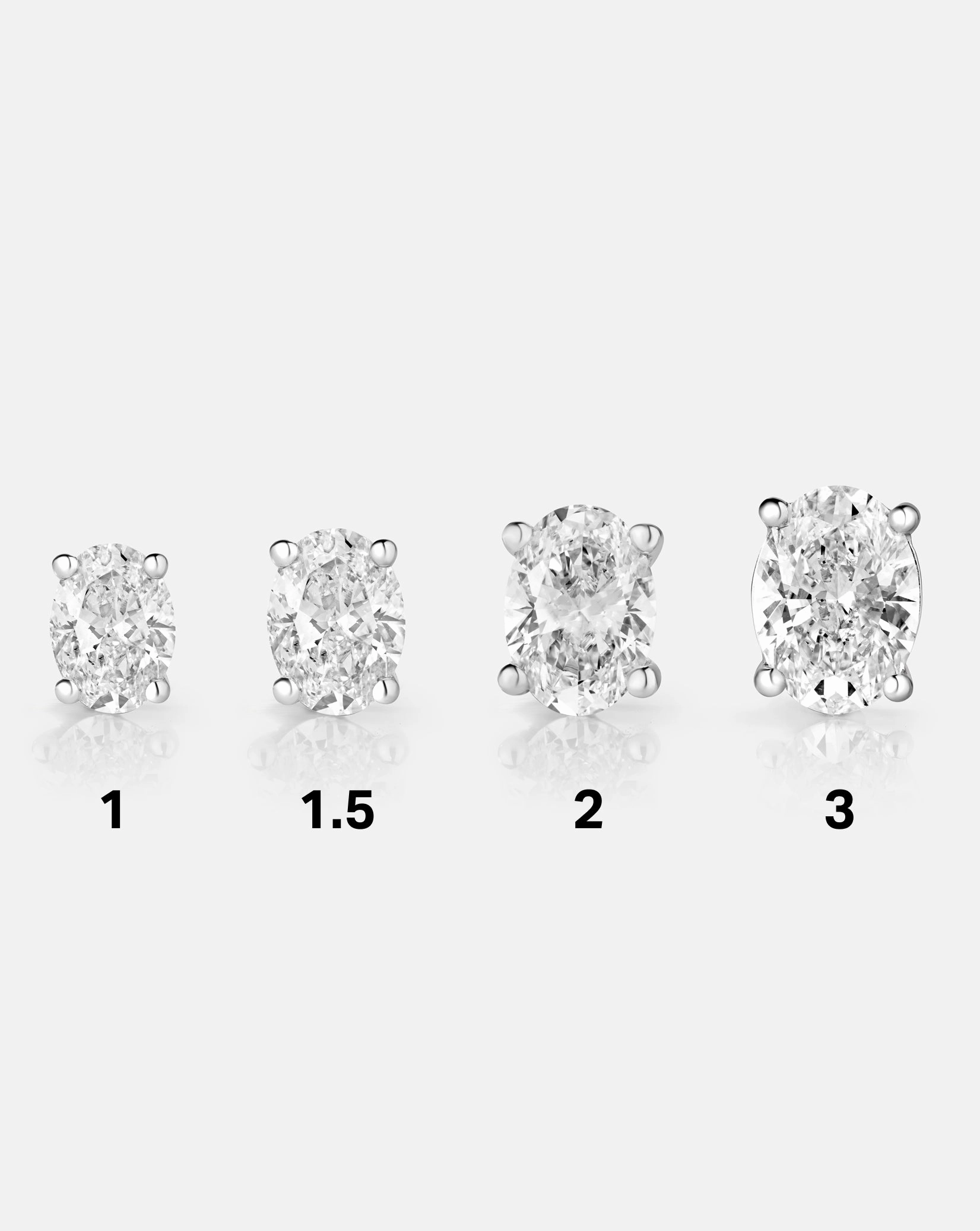 Oval Lab Diamond Studs